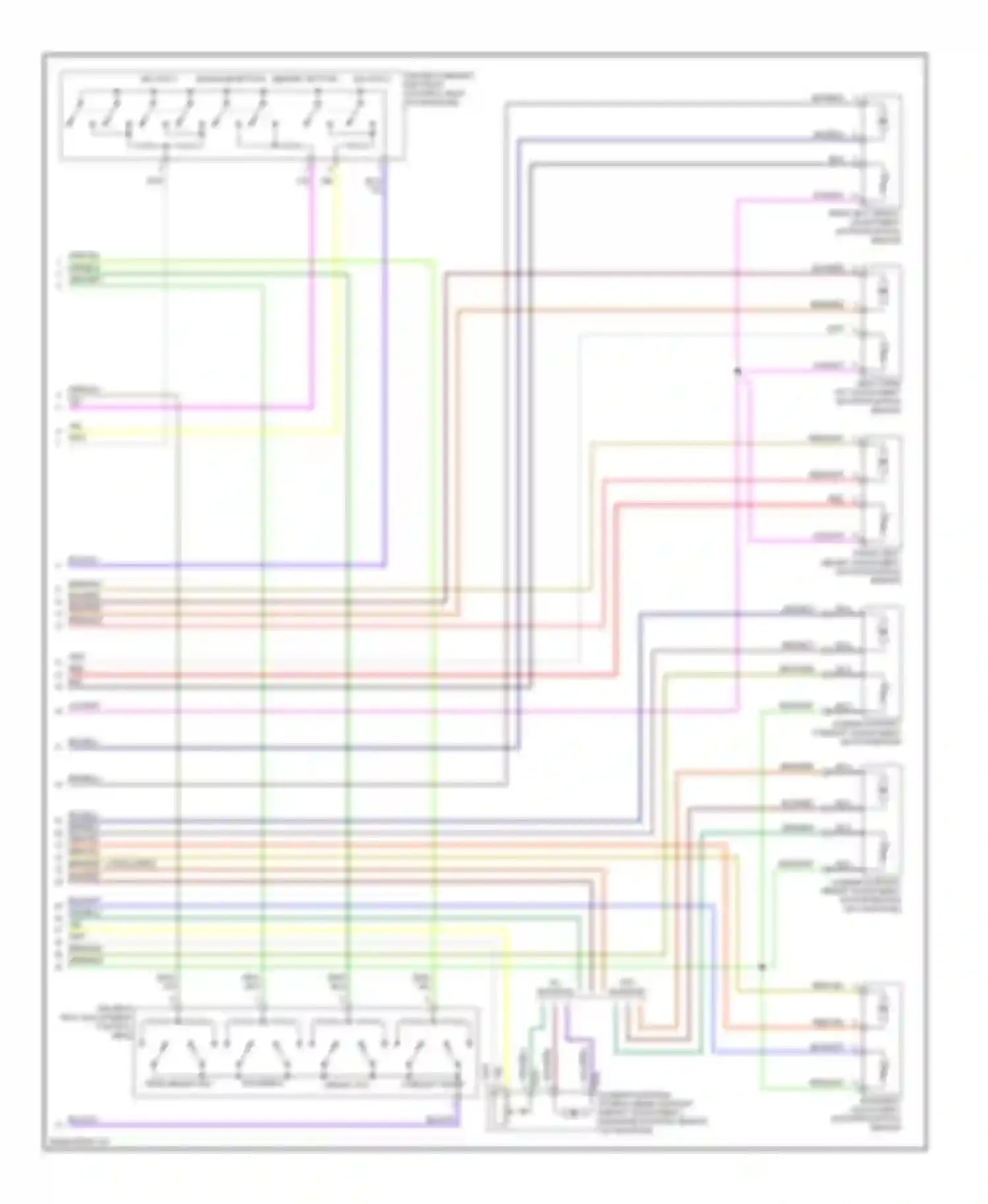 Passat Volkswagen B6 (2005-2010): Memory systems circuit (2 of 2)