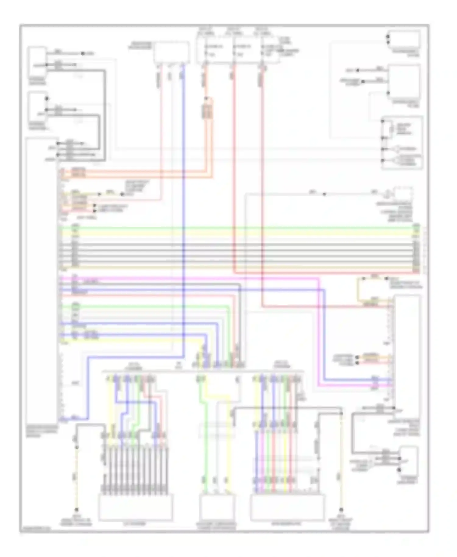 Passat Volkswagen B6 (2005-2010): Navigation circuit, with amplifier (1 of 2)