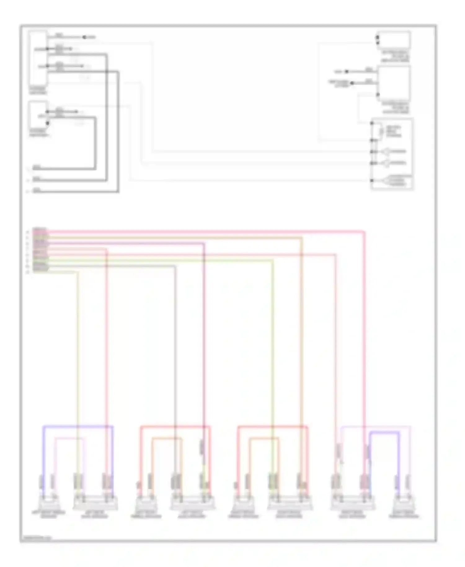 Passat Volkswagen B6 (2005-2010): Navigation circuit, without amplifier (2 of 2)