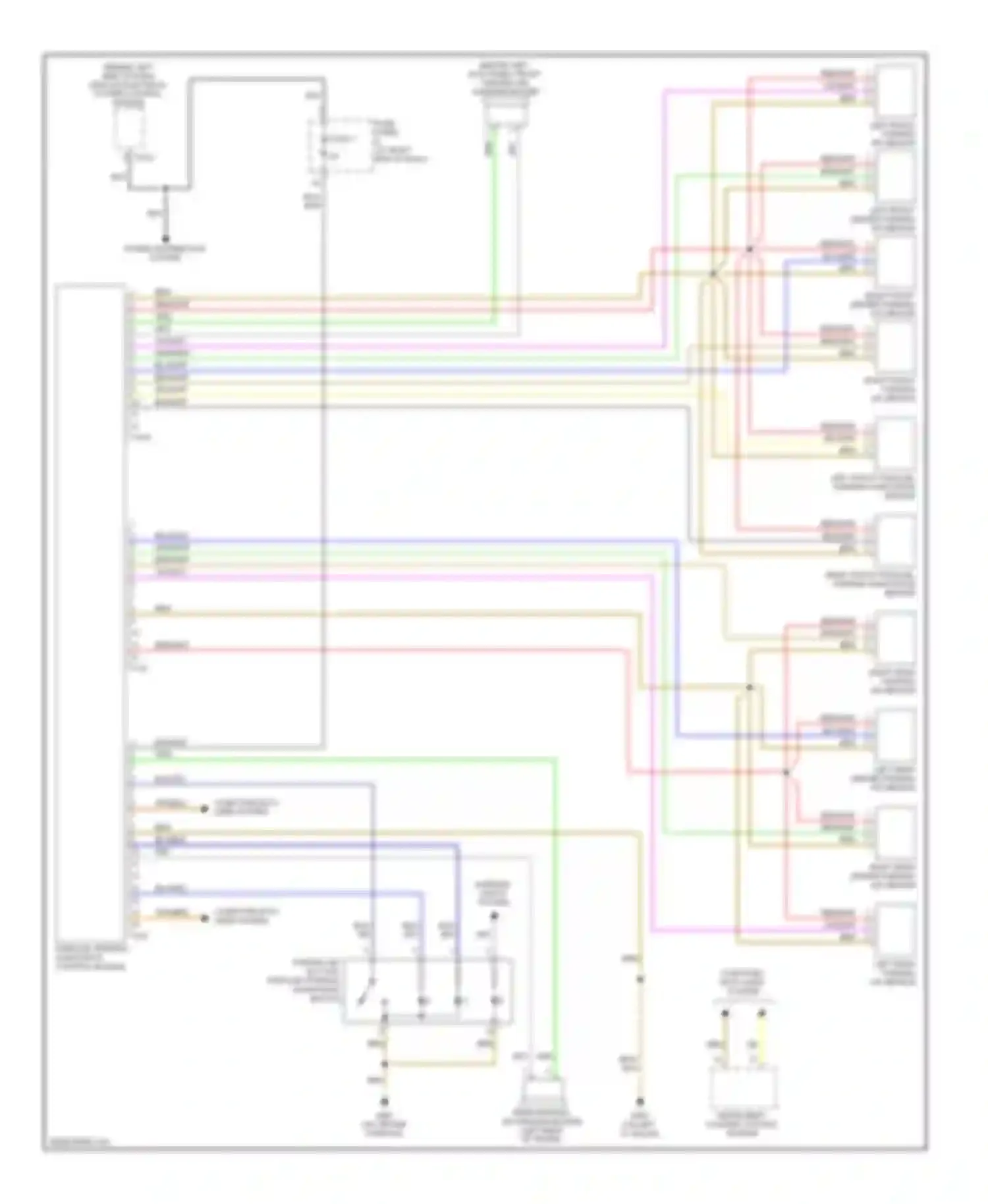 Passat Volkswagen B6 (2005-2010): Parking assistant circuit, wagon