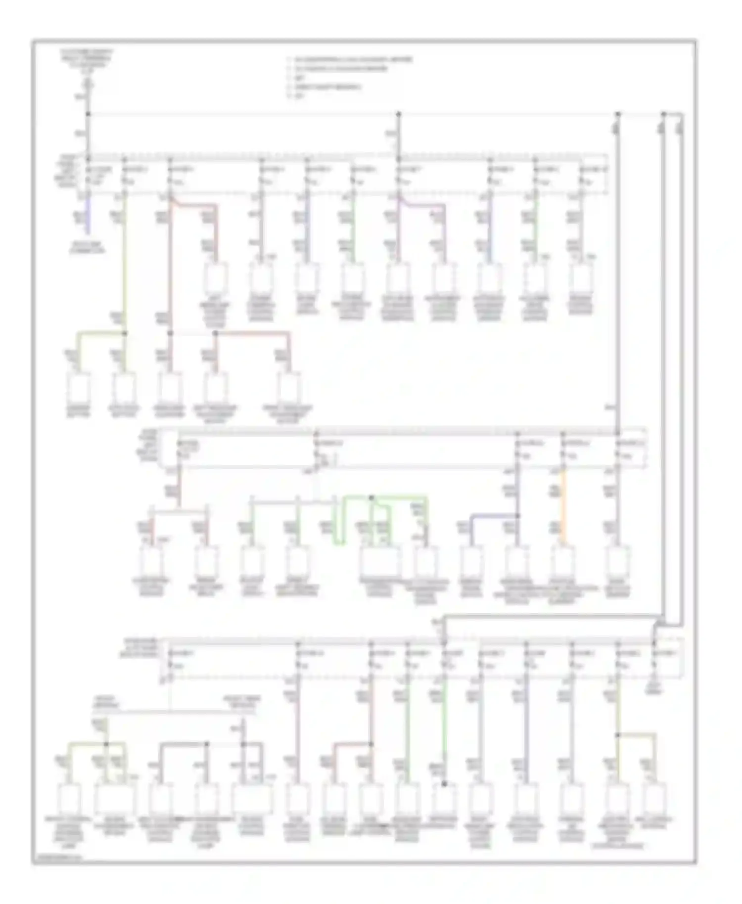 Passat Volkswagen B6 (2005-2010): 2.0l, power distribution circuit (3 of 4)