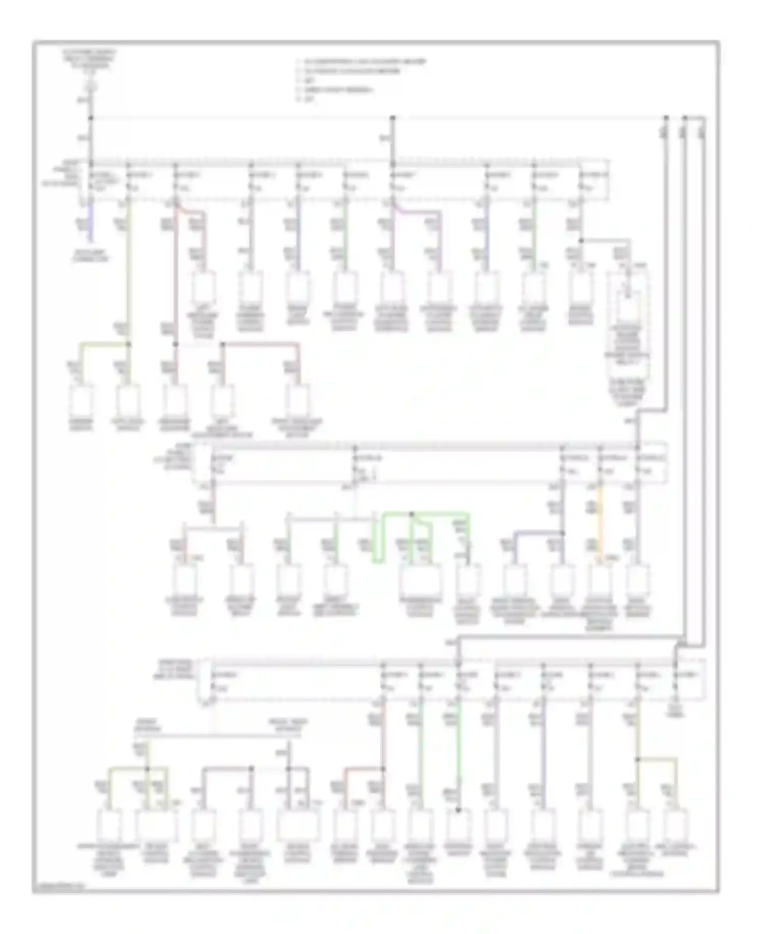 Passat Volkswagen B6 (2005-2010): 3.6l, power distribution circuit (4 of 5)
