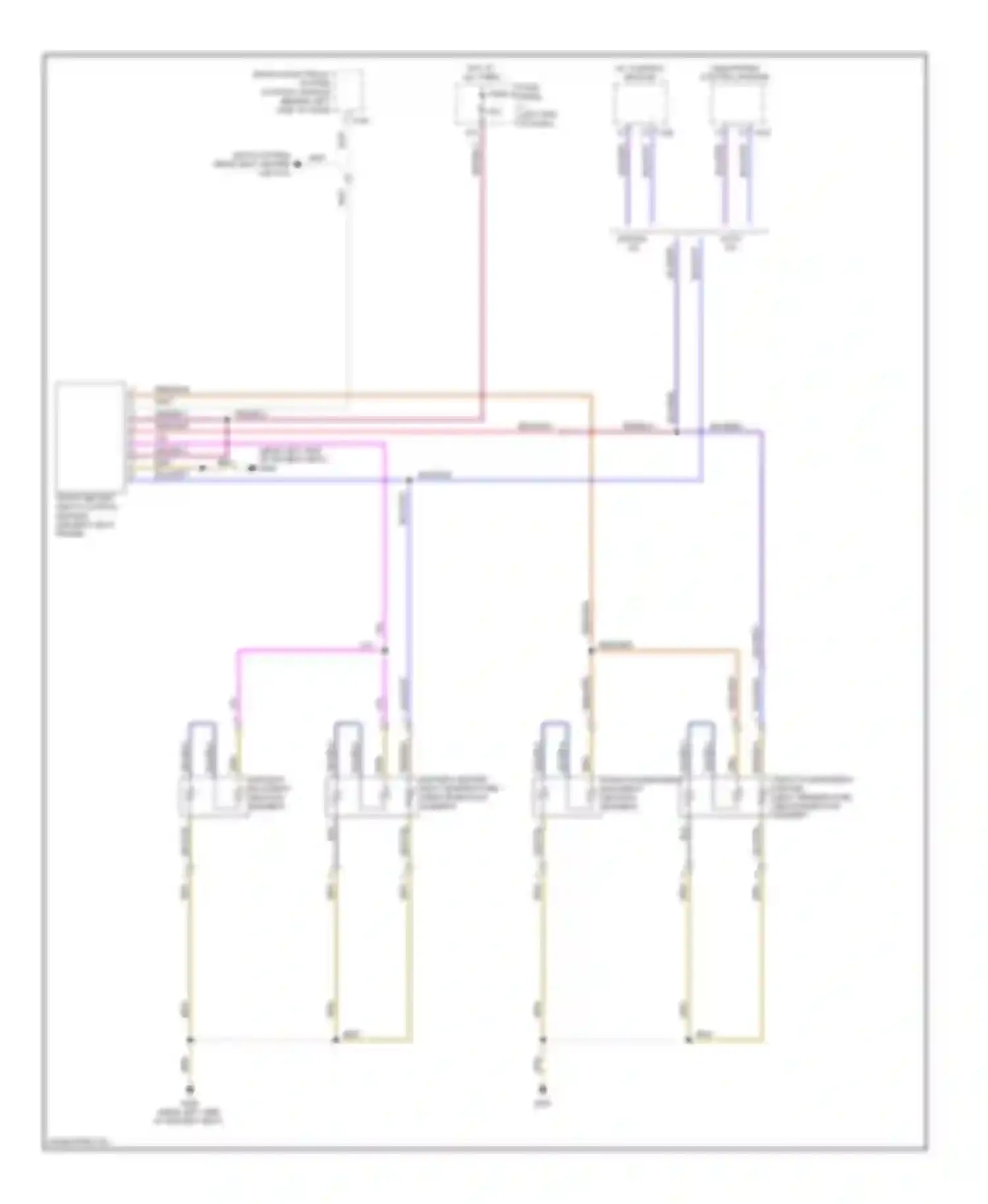 Passat Volkswagen B6 (2005-2010): Front heated seats circuit, with standard seats