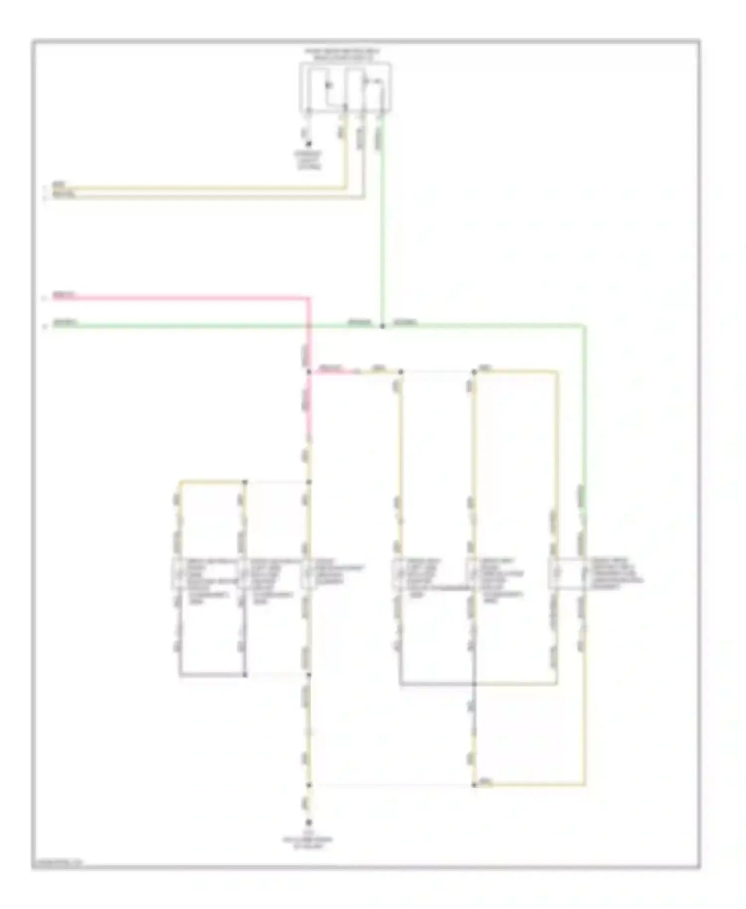 Passat Volkswagen B6 (2005-2010): Rear heated seats circuit, with sport seats (2 of 2)