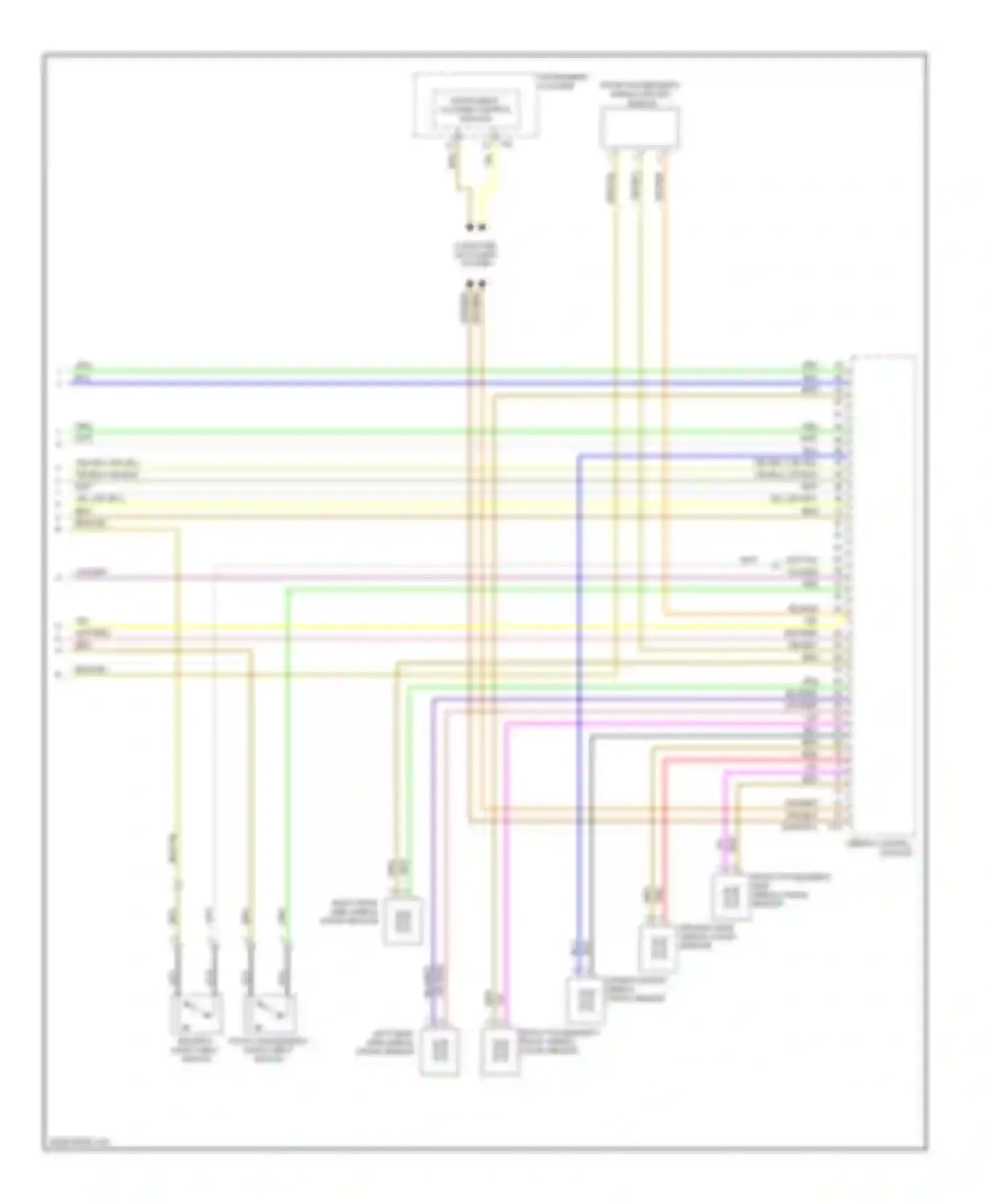 Passat Volkswagen B6 (2005-2010): Supplemental restraints circuit, with rear side air bag (3 of 3)