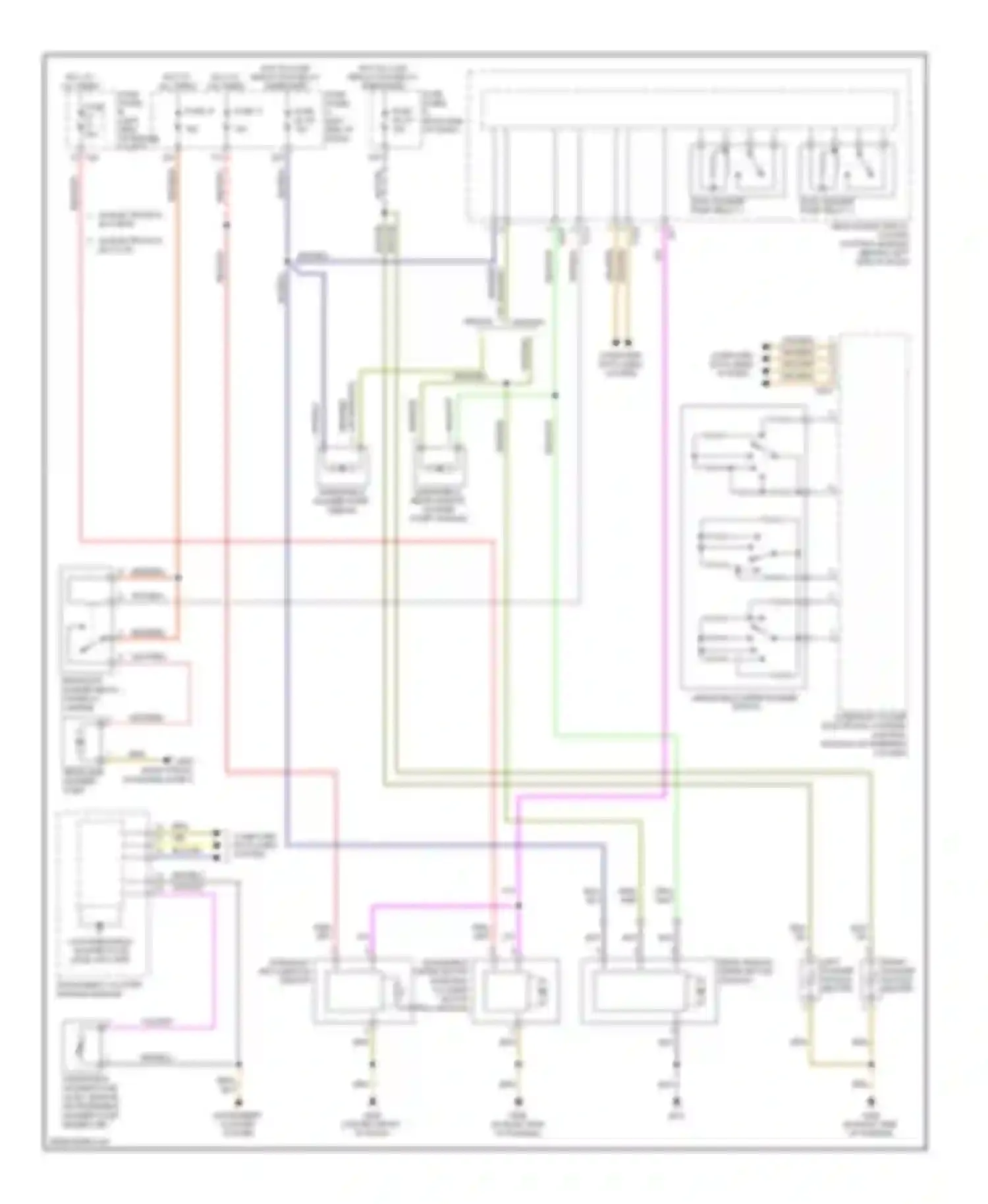 Passat Volkswagen B6 (2005-2010): Wiper/washer circuit
