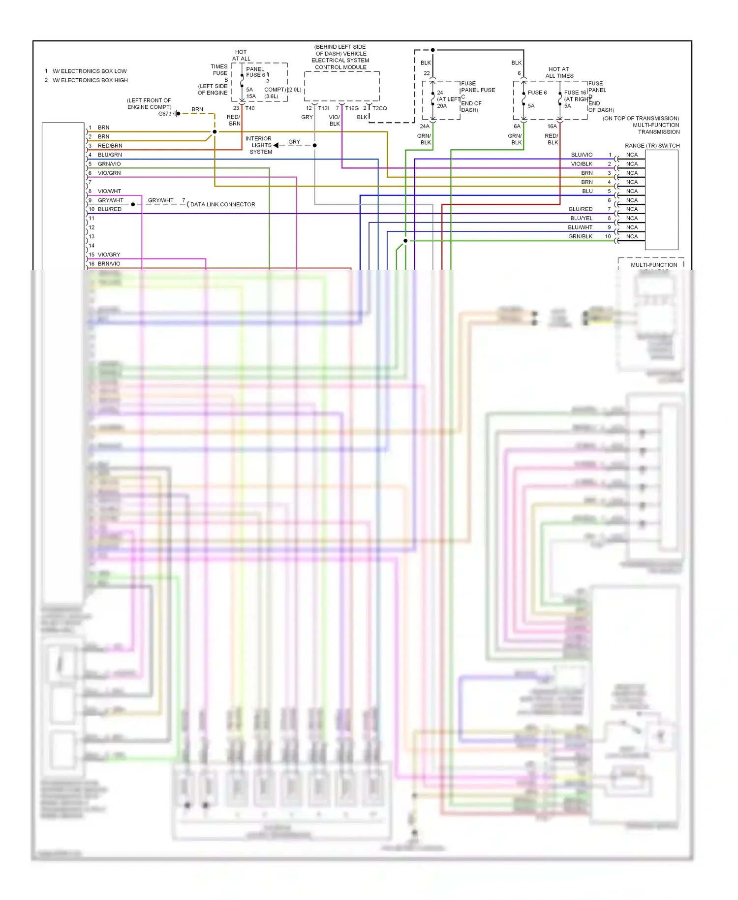 Wiring diagram 12 13 computer data lines system for Volkswagen Passat B6 (2005-2010) (1 of 1)