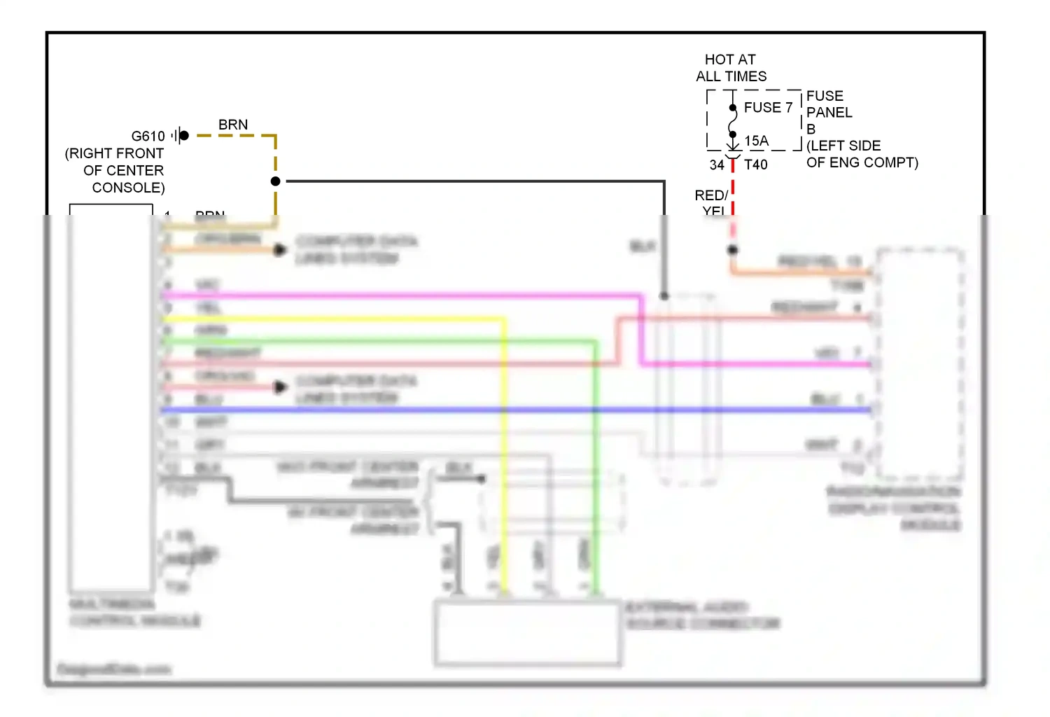 Wiring diagram blk for Volkswagen Passat B6 (2005-2010) (91 of 117)