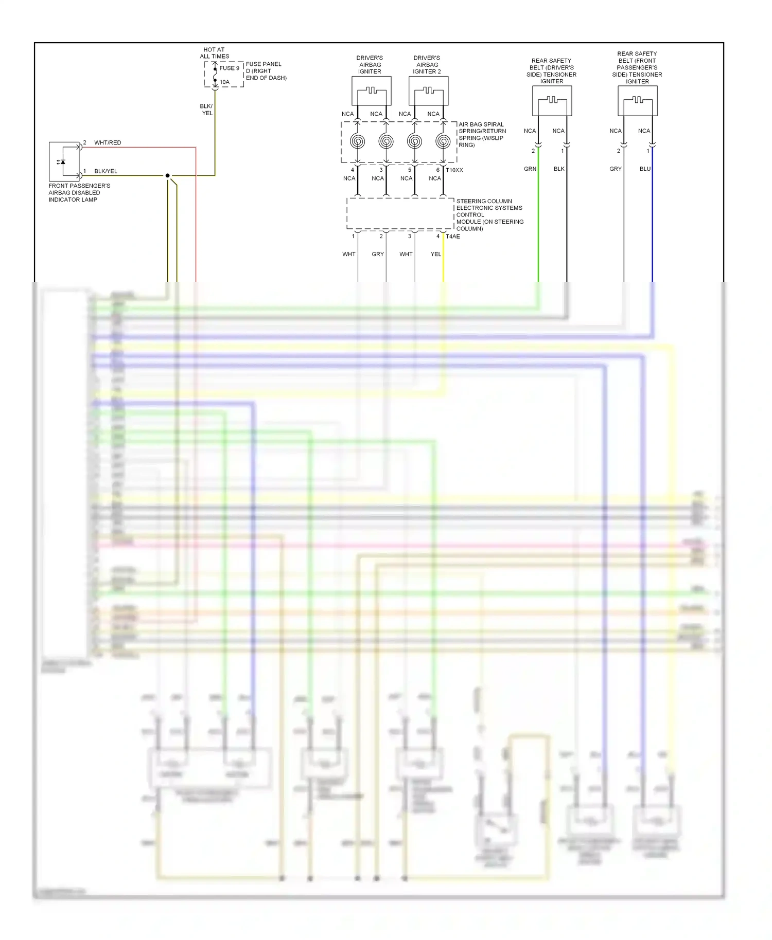 Wiring diagram blu for Volkswagen Passat B6 (2005-2010) (75 of 81)
