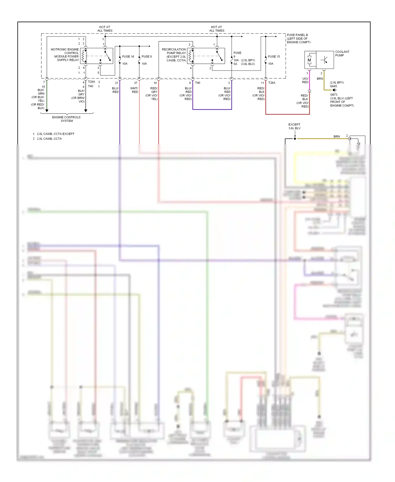 Wiring diagram blu for Volkswagen Passat B6 (2005-2010) (9 of 81)