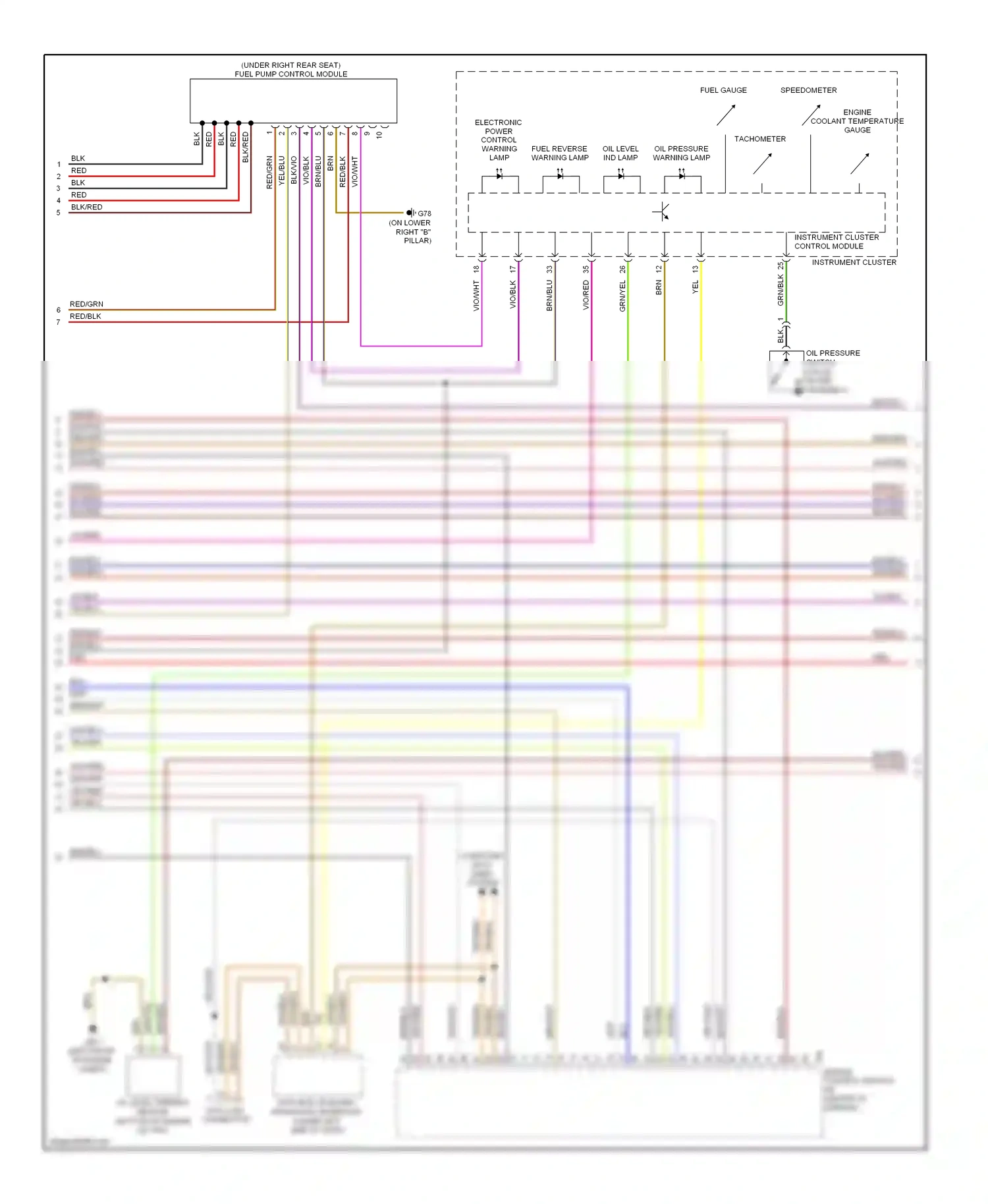 Wiring diagram blu for Volkswagen Passat B6 (2005-2010) (19 of 81)