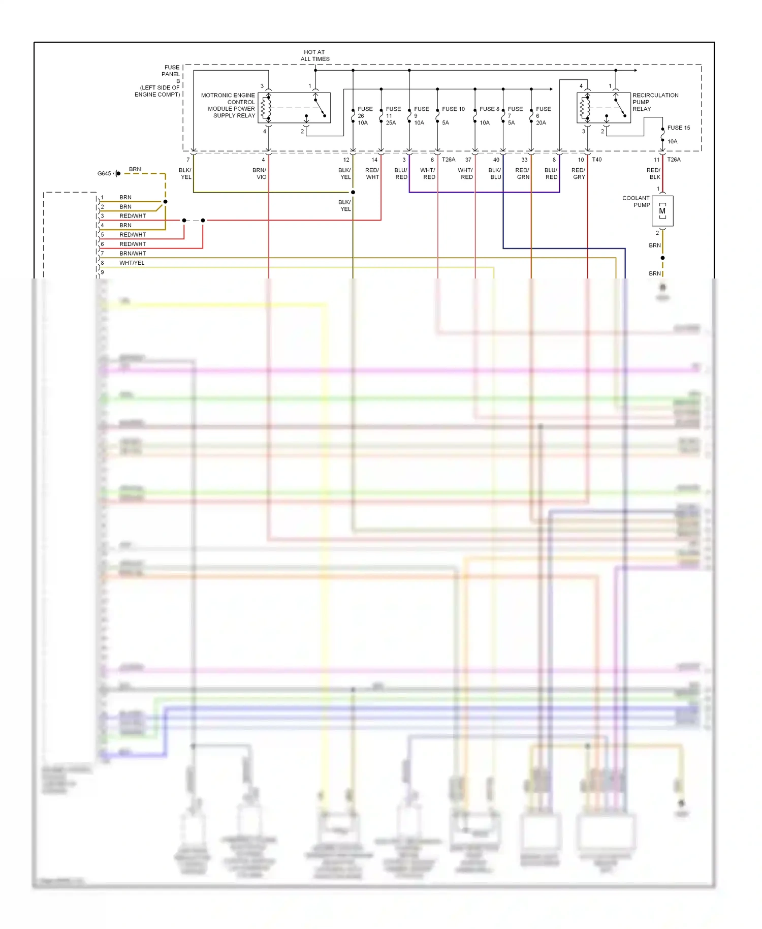 Wiring diagram blu for Volkswagen Passat B6 (2005-2010) (15 of 81)