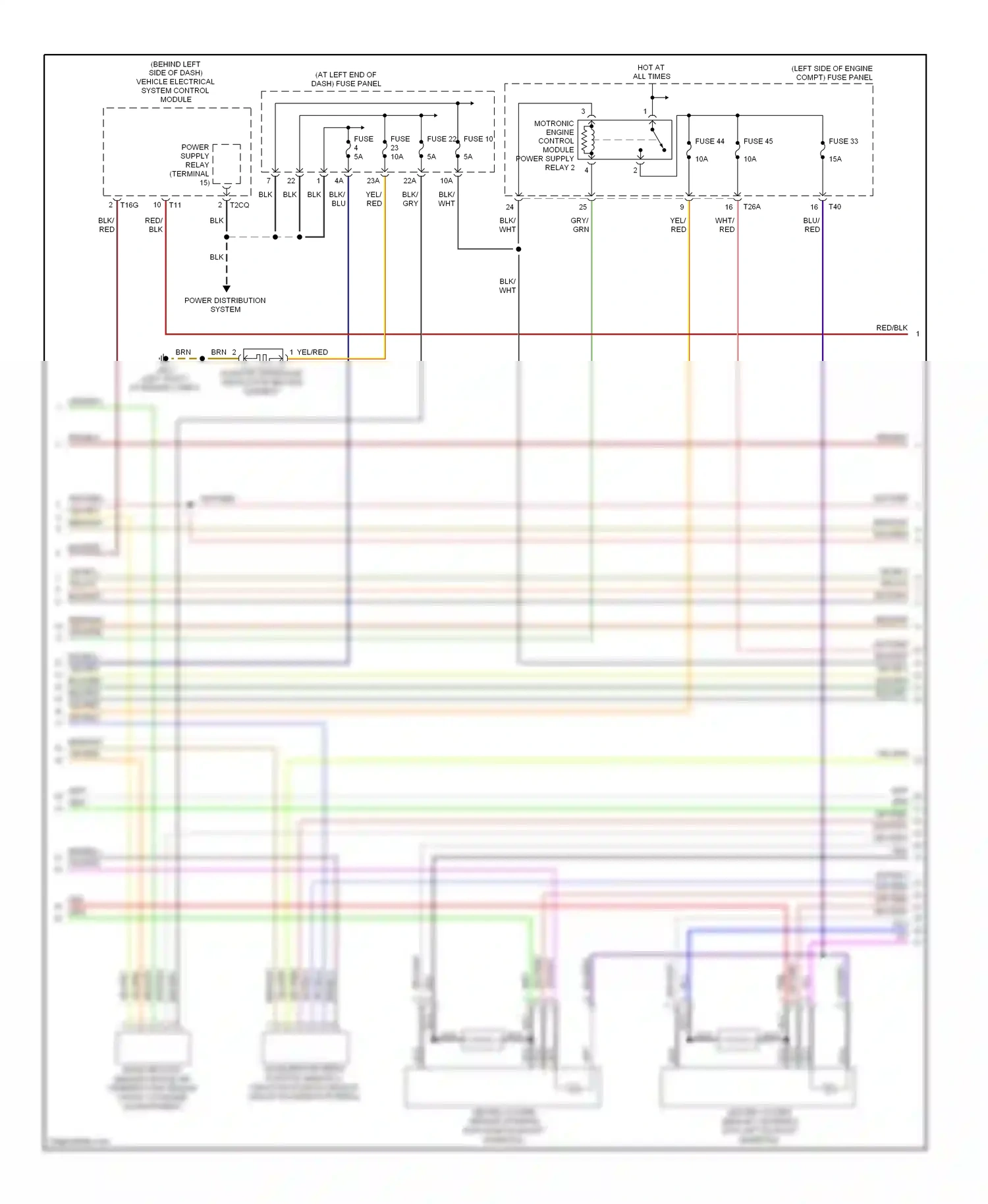 Wiring diagram blu for Volkswagen Passat B6 (2005-2010) (27 of 81)