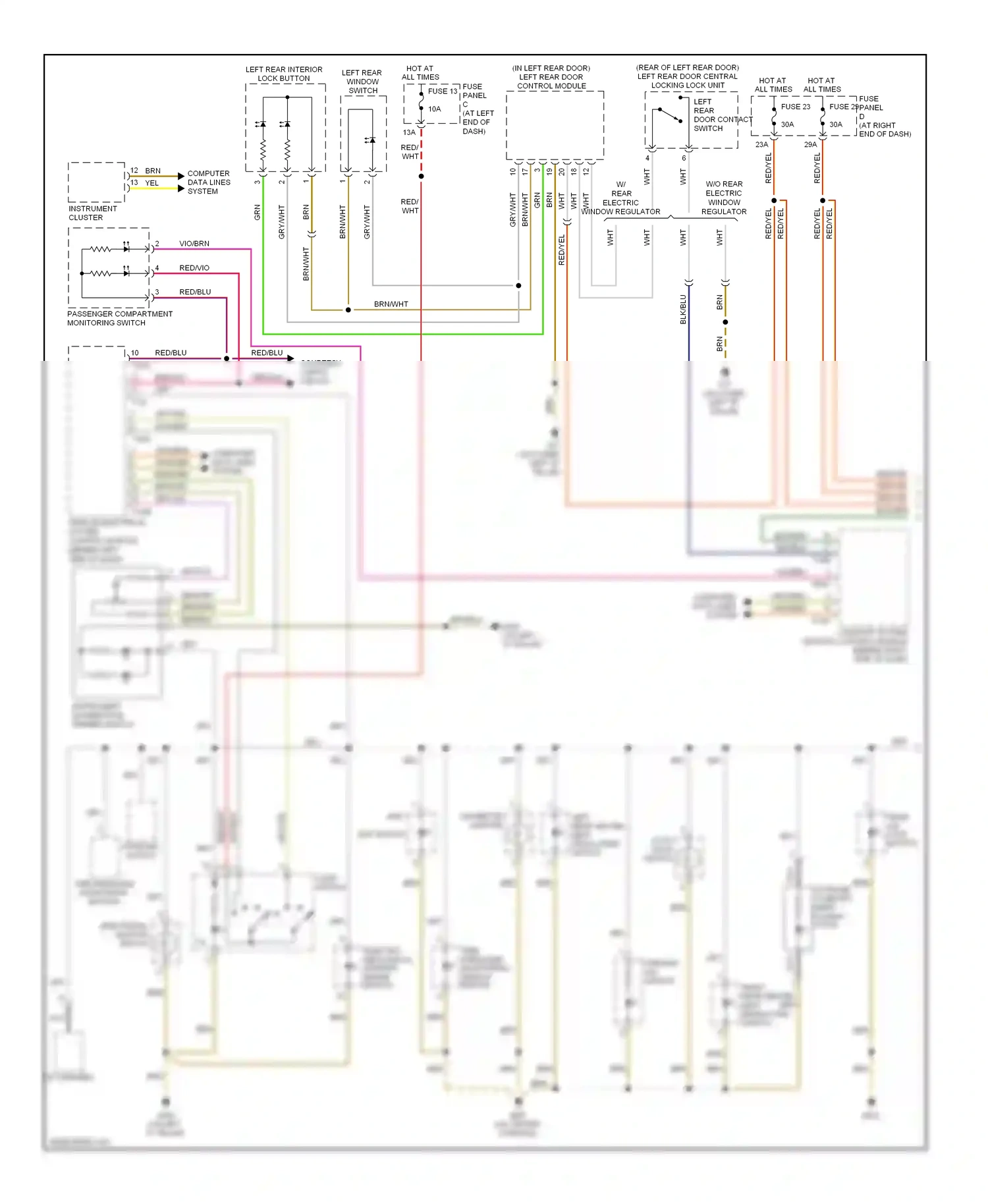 Wiring diagram computer data lines system for Volkswagen Passat B6 (2005-2010) (30 of 63)