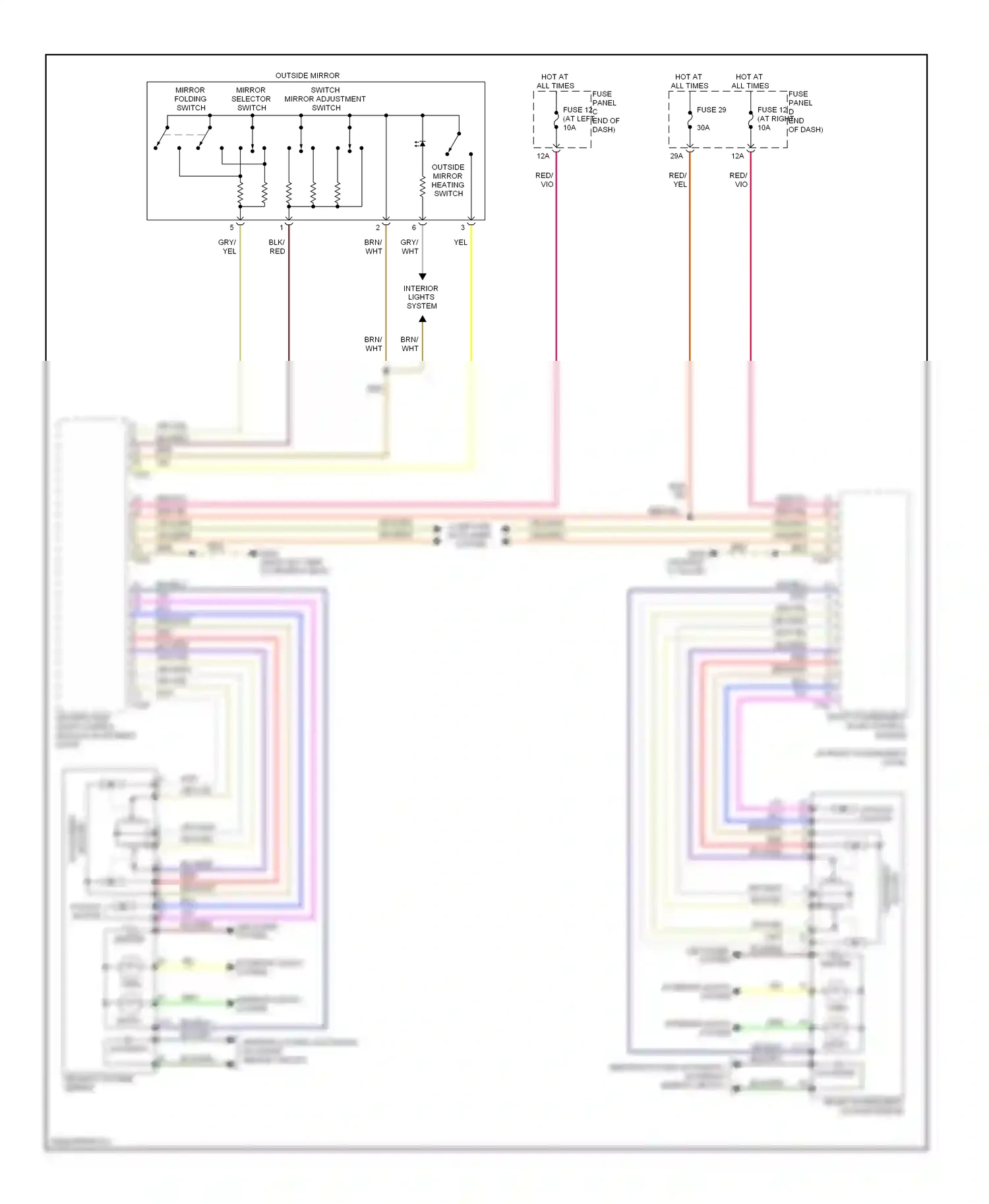 Wiring diagram defogger system for Volkswagen Passat B6 (2005-2010) (3 of 5)