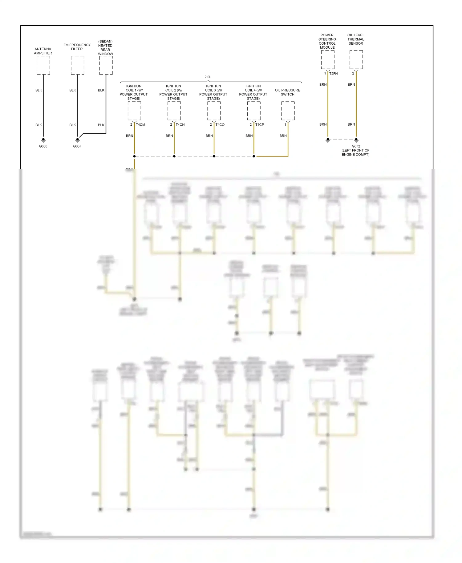 Wiring diagram front passenger's seat adjustment switch for Volkswagen Passat B6 (2005-2010) (1 of 2)
