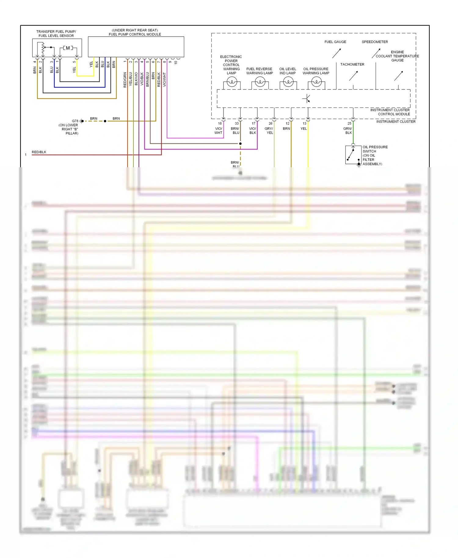 Wiring diagram org/blk for Volkswagen Passat B6 (2005-2010) (20 of 32)