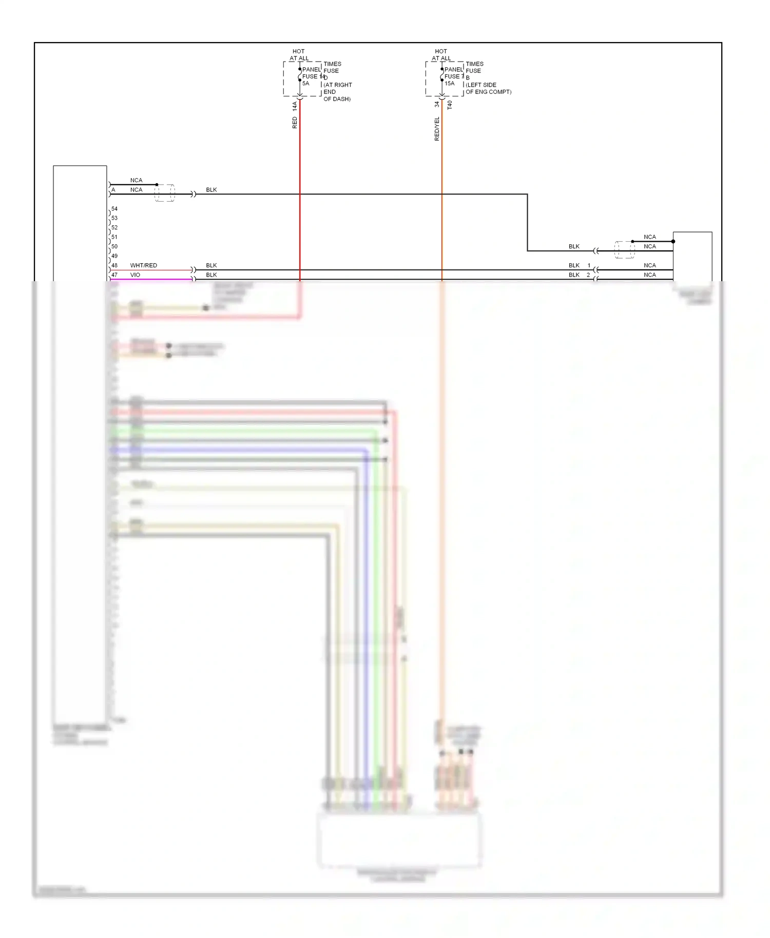 Wiring diagram radio/navigation display control module for Volkswagen Passat B6 (2005-2010) (6 of 6)