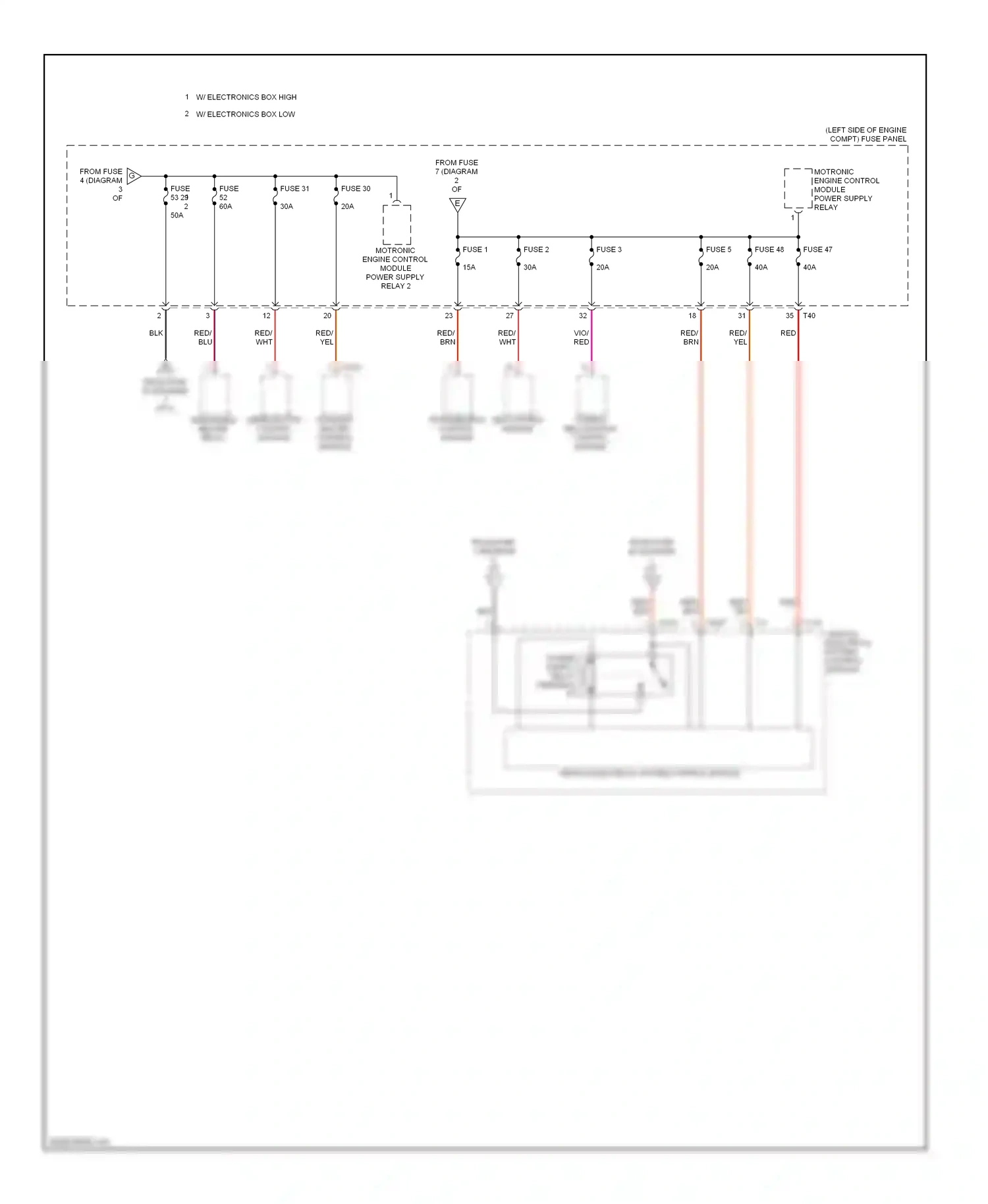 Wiring diagram red for Volkswagen Passat B6 (2005-2010) (62 of 89)