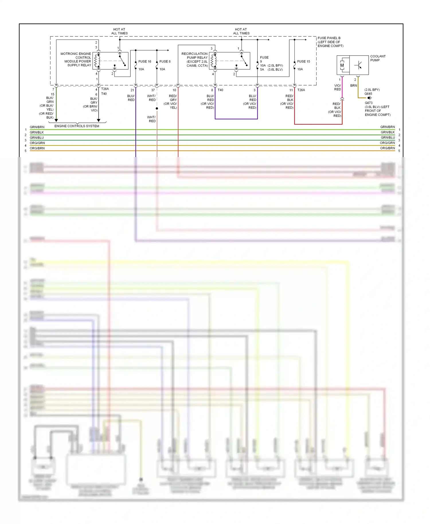 Wiring diagram red for Volkswagen Passat B6 (2005-2010) (4 of 89)