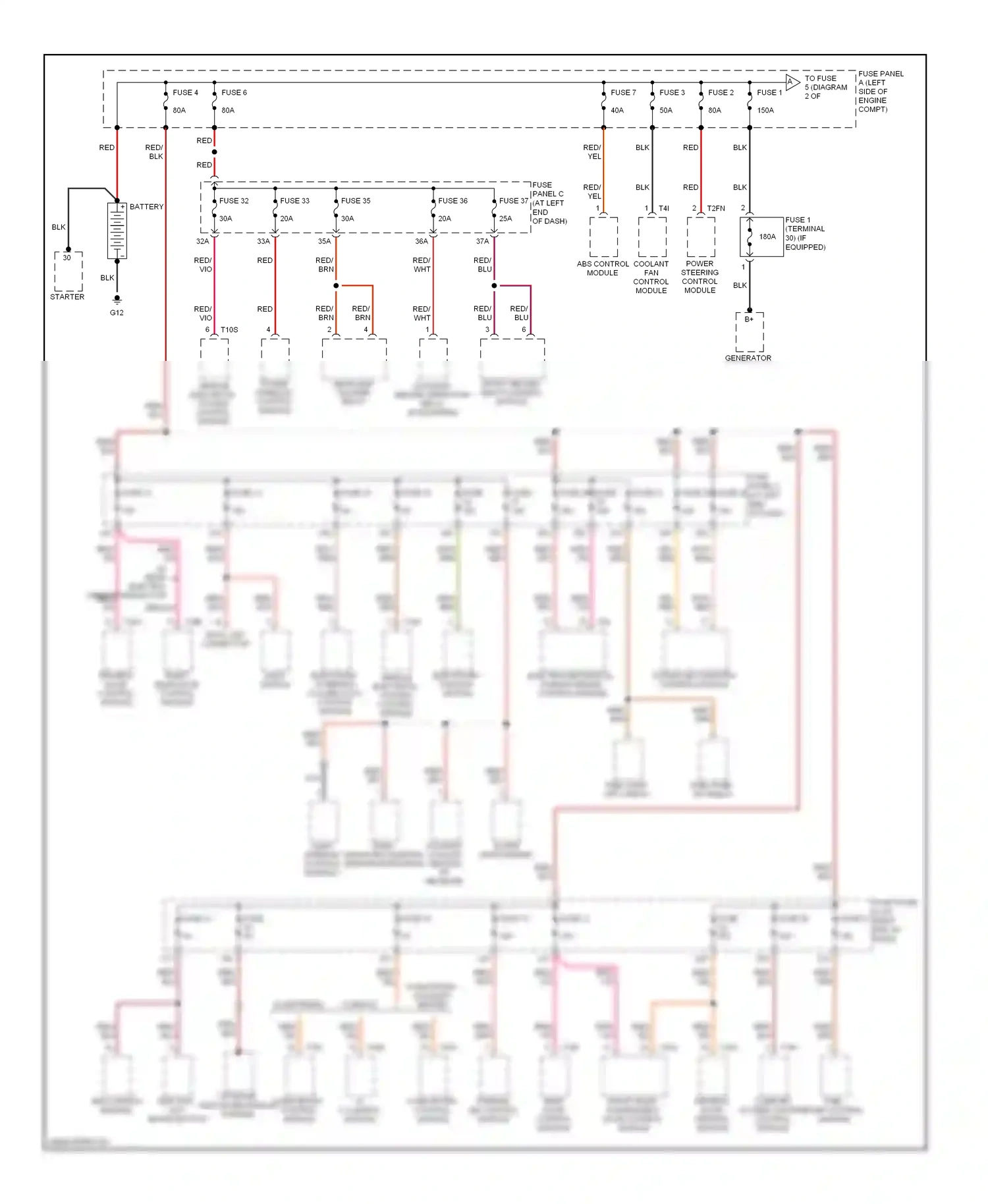 Wiring diagram towing recognition control module for Volkswagen Passat B6 (2005-2010) (1 of 6)