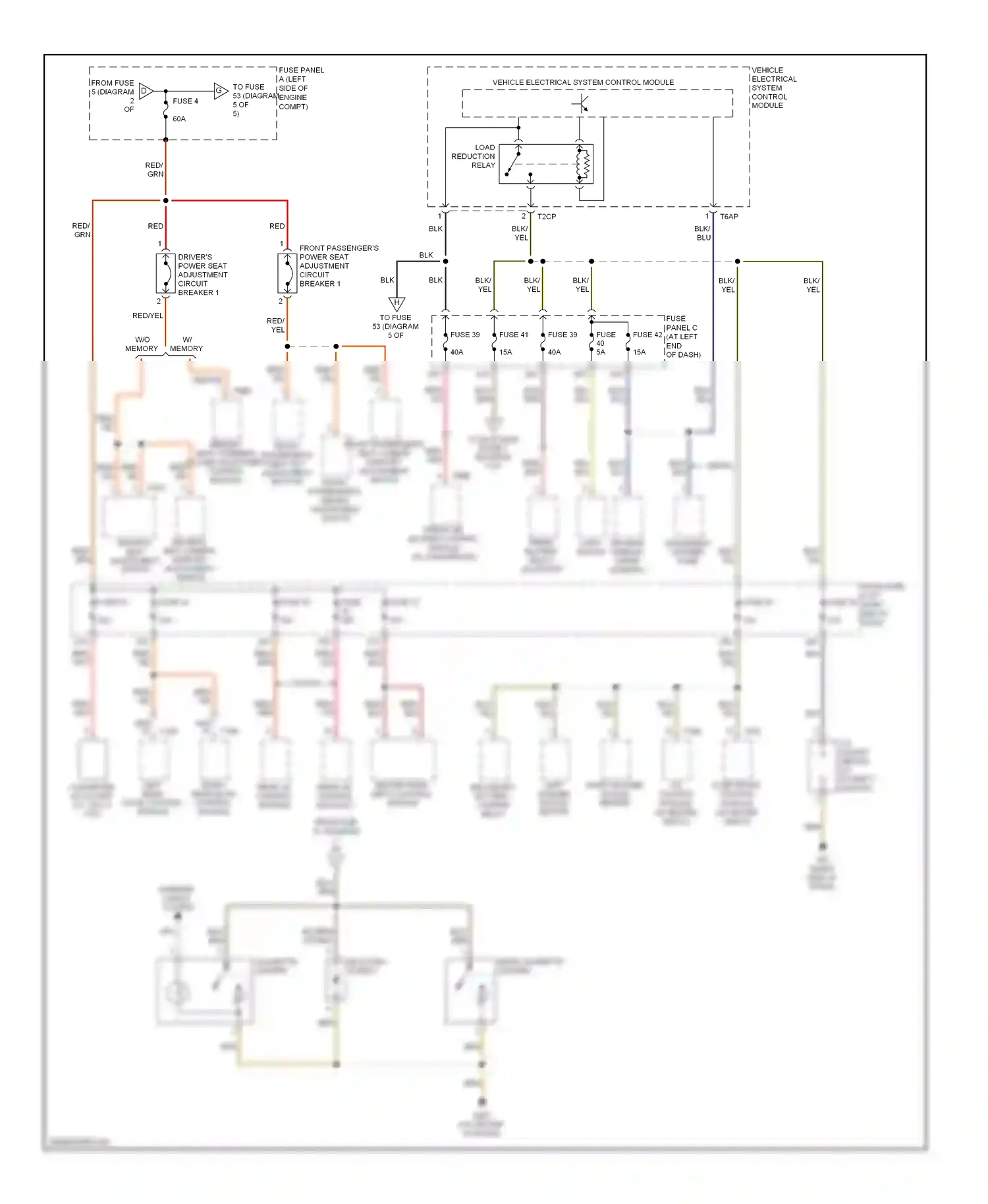 Wiring diagram windshield washer pump for Volkswagen Passat B6 (2005-2010) (2 of 2)