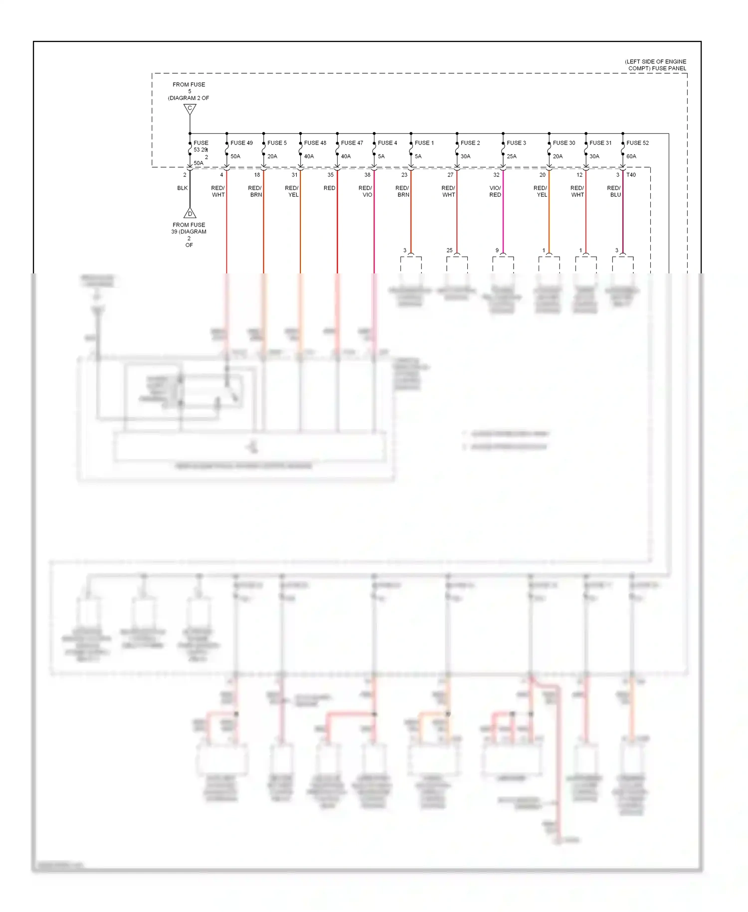 Wiring diagram wiper motor control module for Volkswagen Passat B6 (2005-2010) (1 of 2)