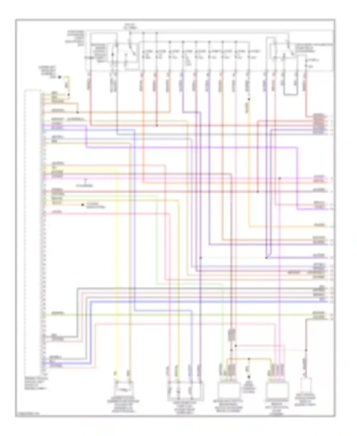Passat Volkswagen B7 (2010-2015): Wiring diagram engine performance 2.5l (1 of 5)