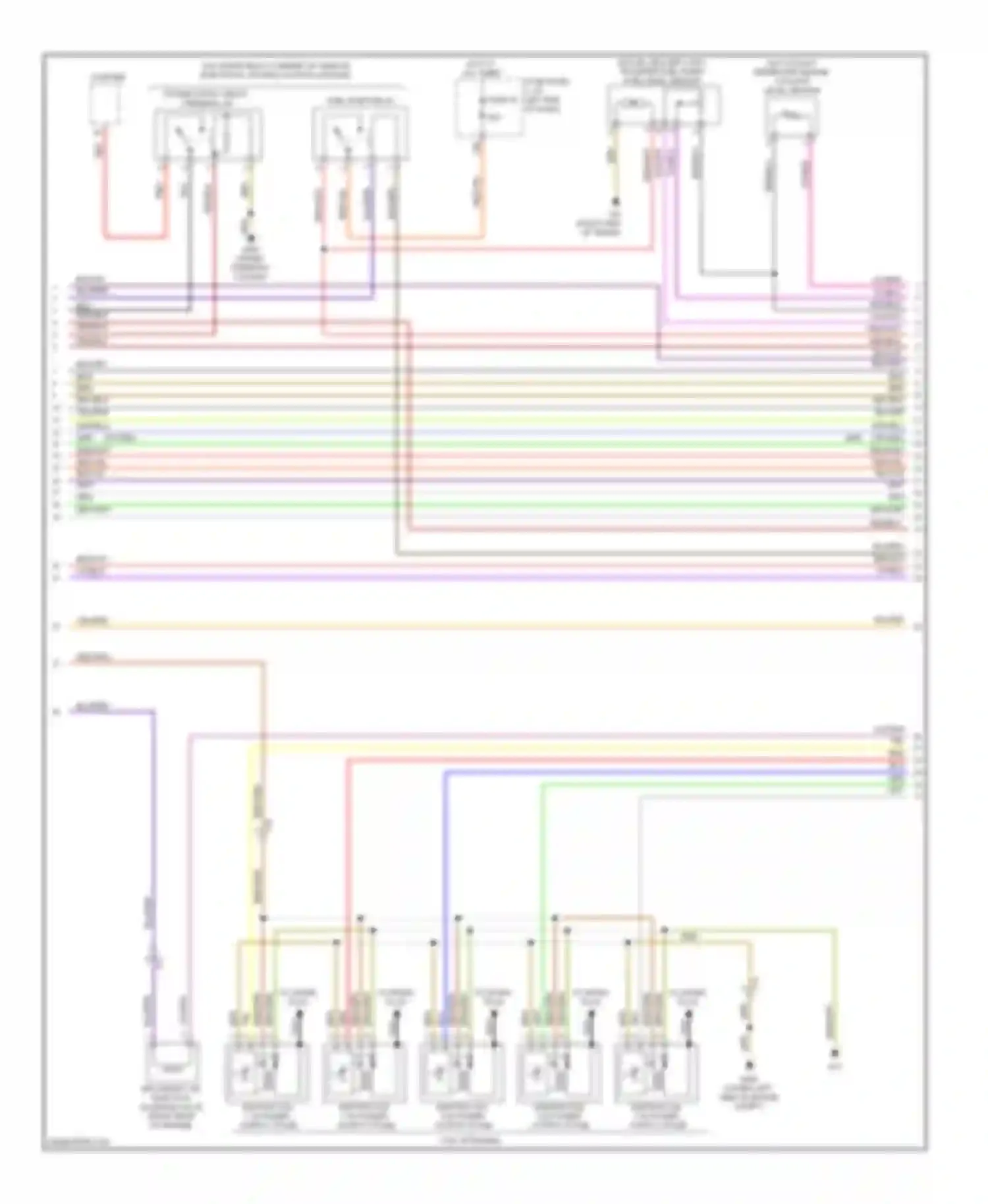 Passat Volkswagen B7 (2010-2015): Wiring diagram engine performance 2.5l (3 of 5)
