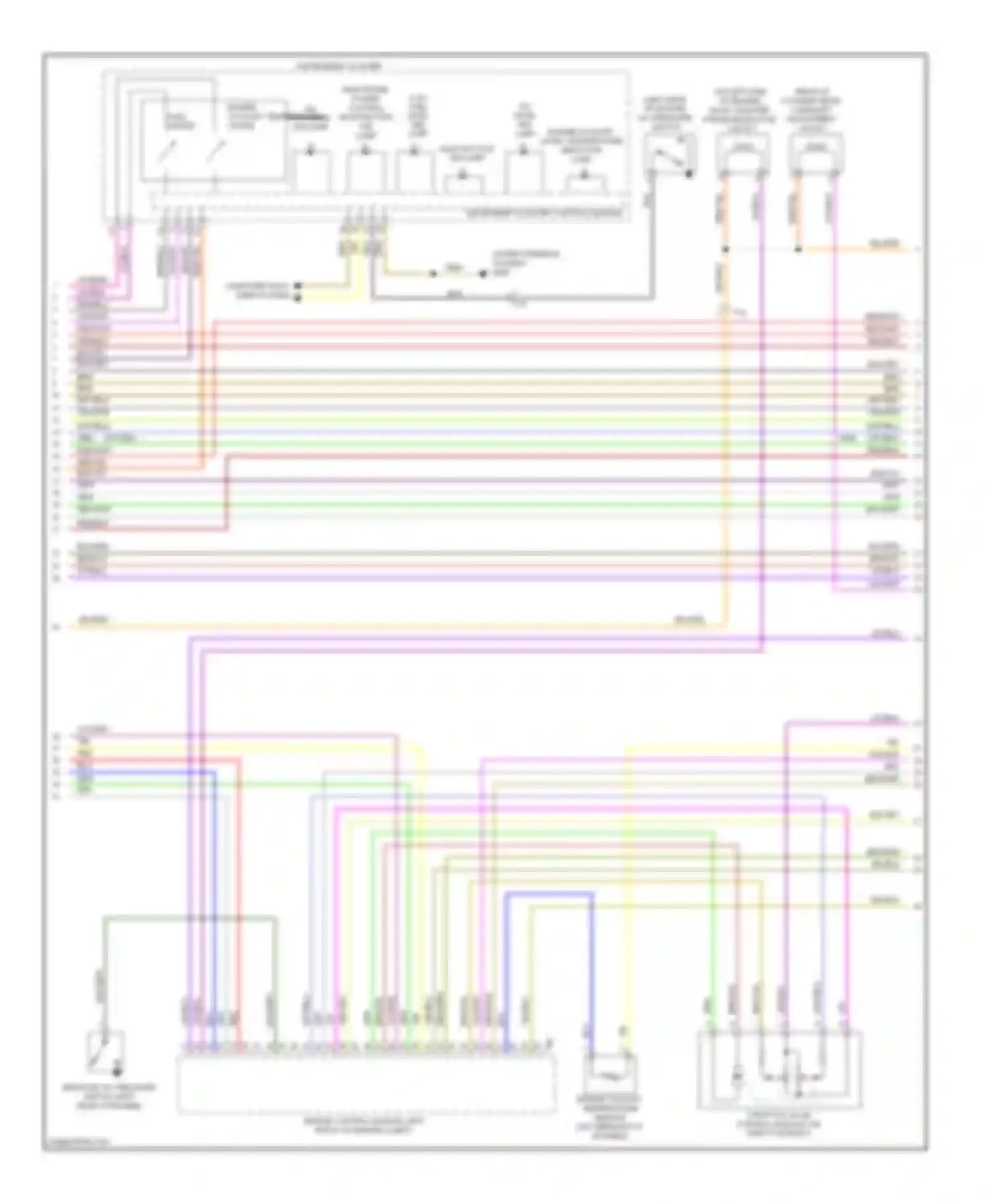 Passat Volkswagen B7 (2010-2015): Wiring diagram engine performance 2.5l (4 of 5)