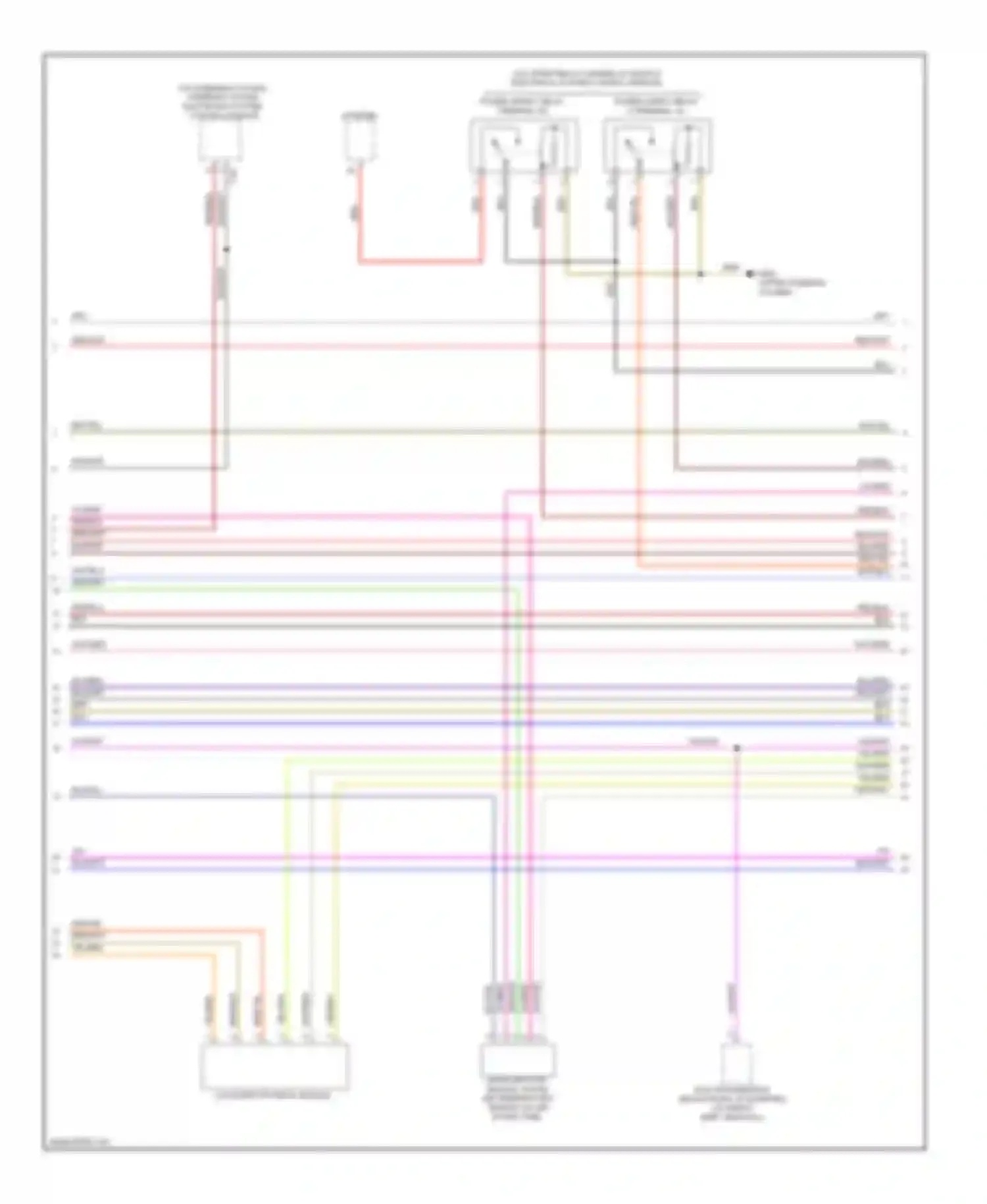 Passat Volkswagen B7 (2010-2015): Wiring diagram engine performance 3.6l (2 of 8)