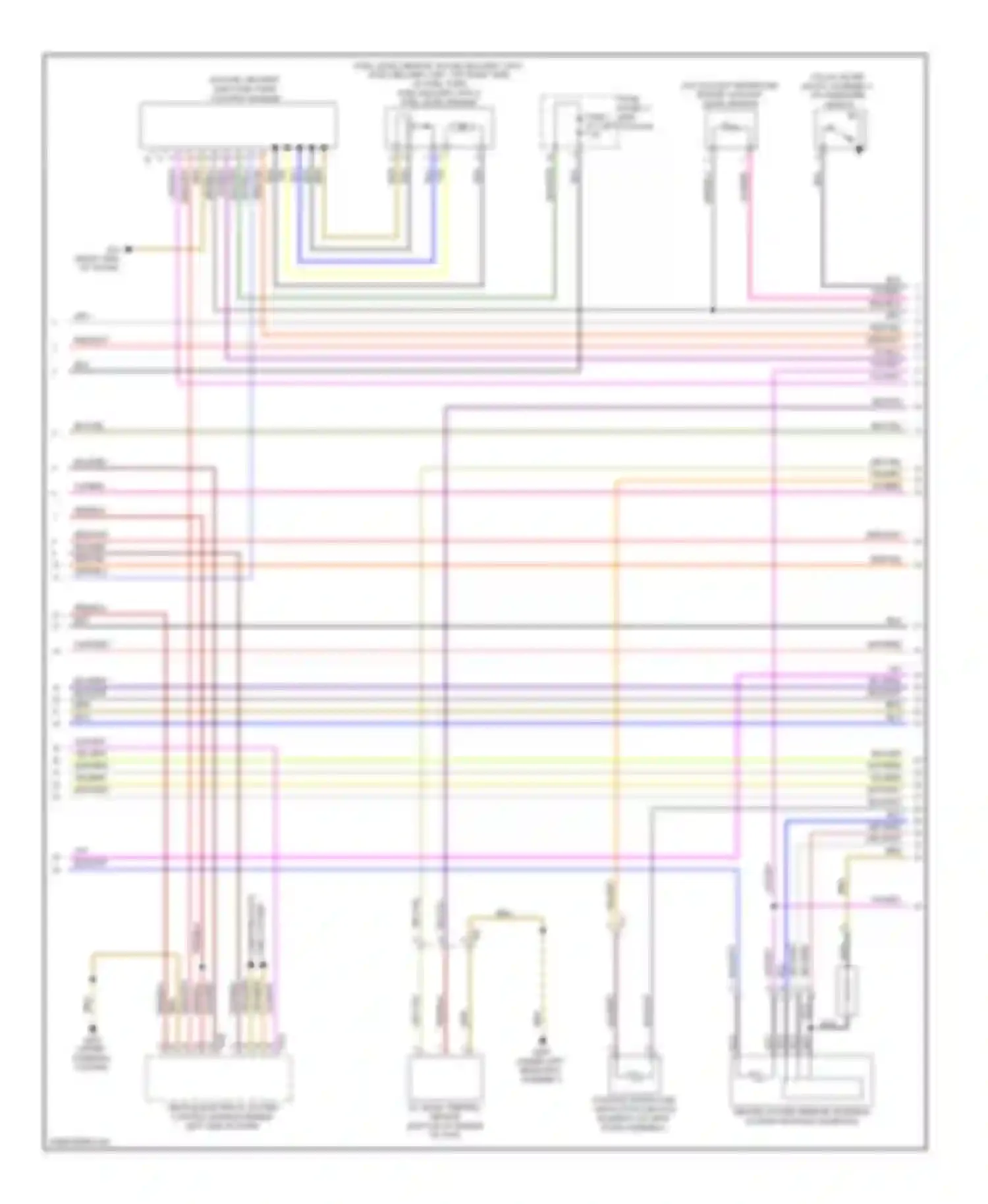 Passat Volkswagen B7 (2010-2015): Wiring diagram engine performance 3.6l (3 of 8)