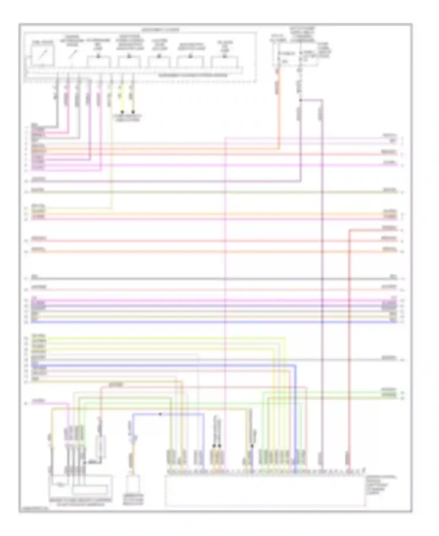Passat Volkswagen B7 (2010-2015): Wiring diagram engine performance 3.6l (4 of 8)