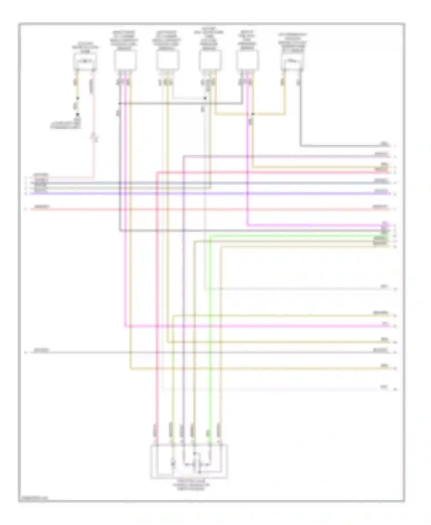 Passat Volkswagen B7 (2010-2015): Wiring diagram engine performance 3.6l (6 of 8)