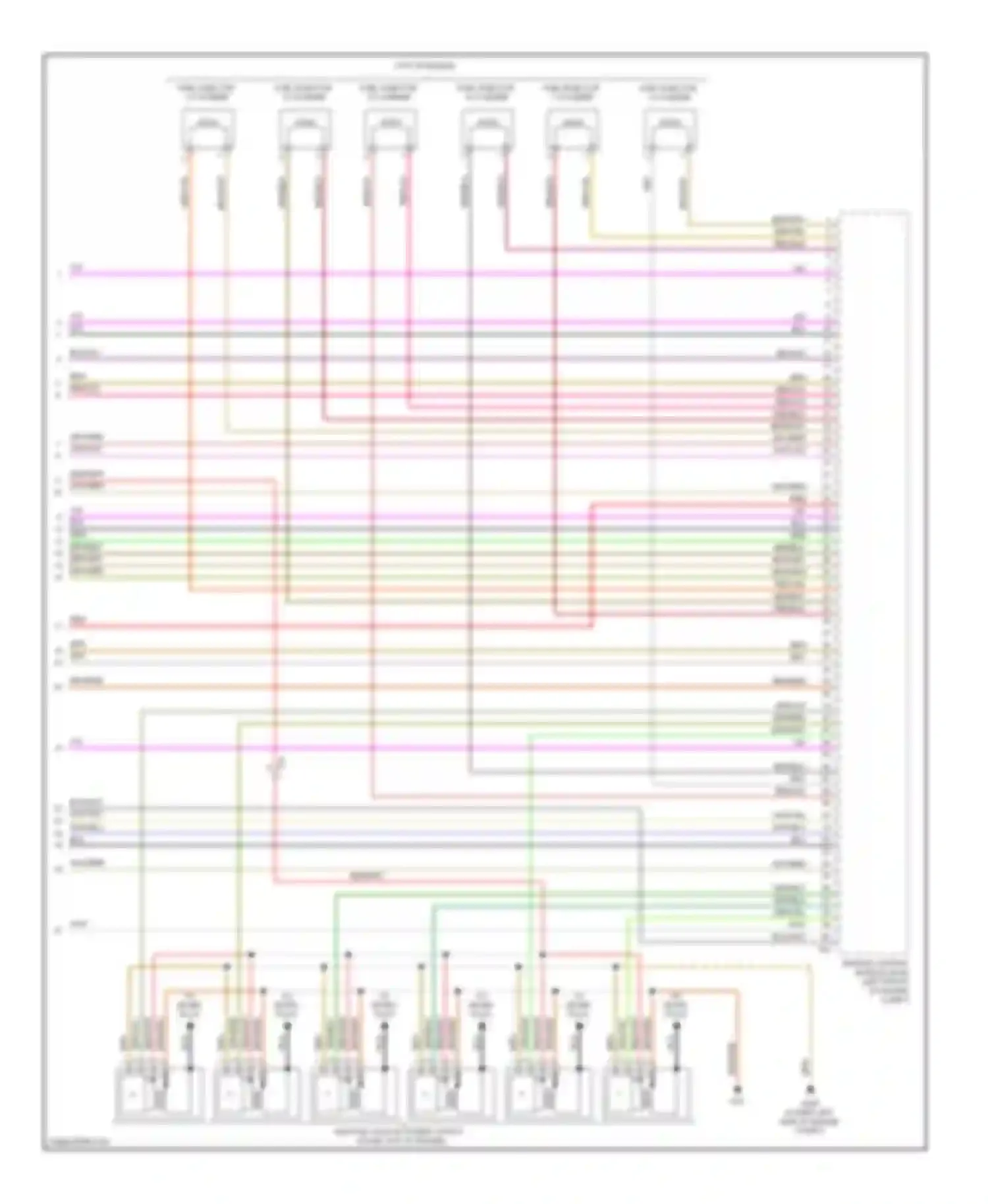 Passat Volkswagen B7 (2010-2015): Wiring diagram engine performance 3.6l (8 of 8)