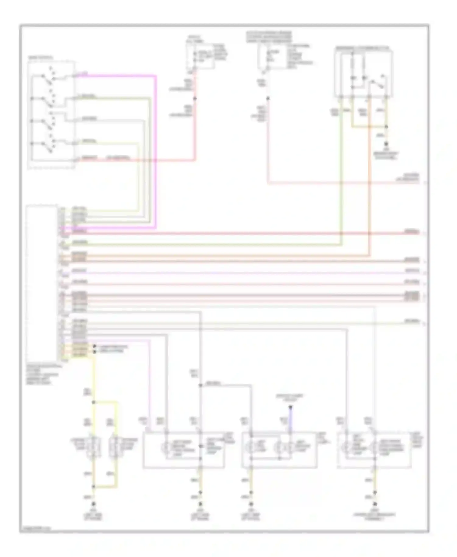 Passat Volkswagen B7 (2010-2015): Exterior lamps circuit (1 of 2)