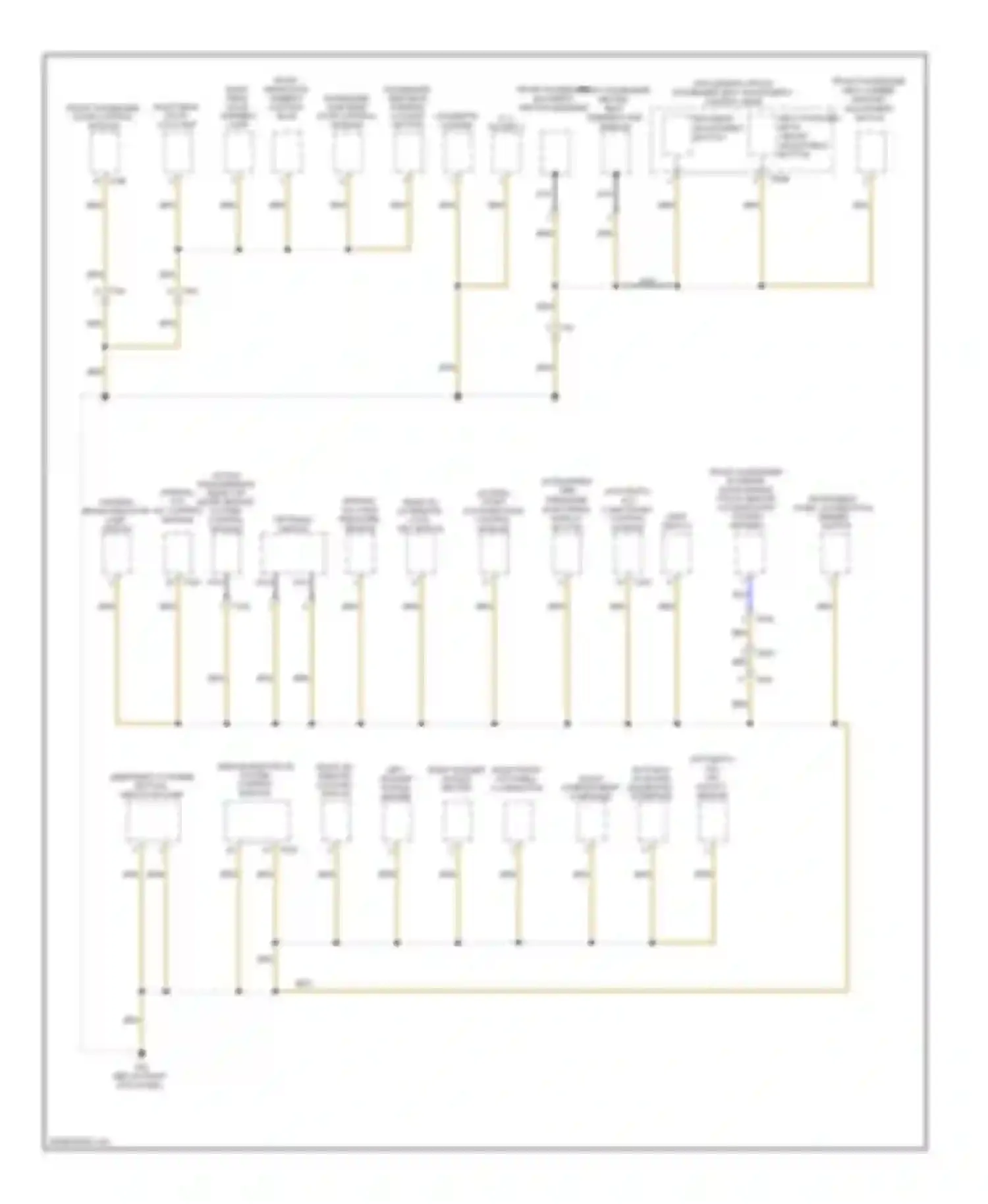 Passat Volkswagen B7 (2010-2015): Ground distribution circuit (1 of 4)