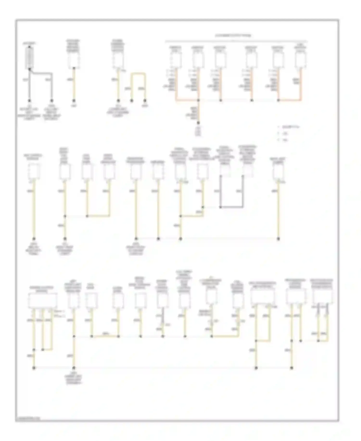 Passat Volkswagen B7 (2010-2015): Ground distribution circuit (2 of 4)