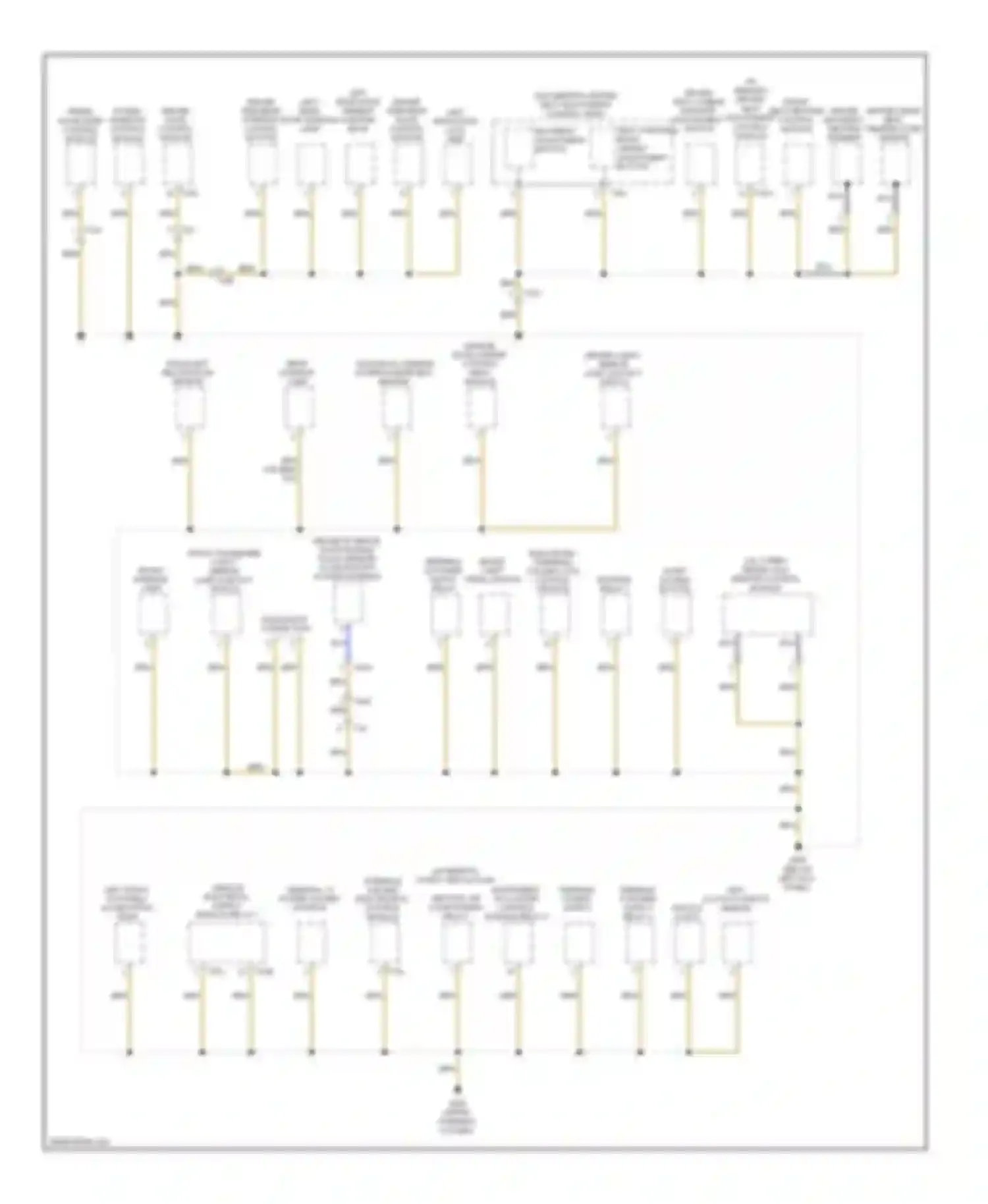 Passat Volkswagen B7 (2010-2015): Ground distribution circuit (3 of 4)