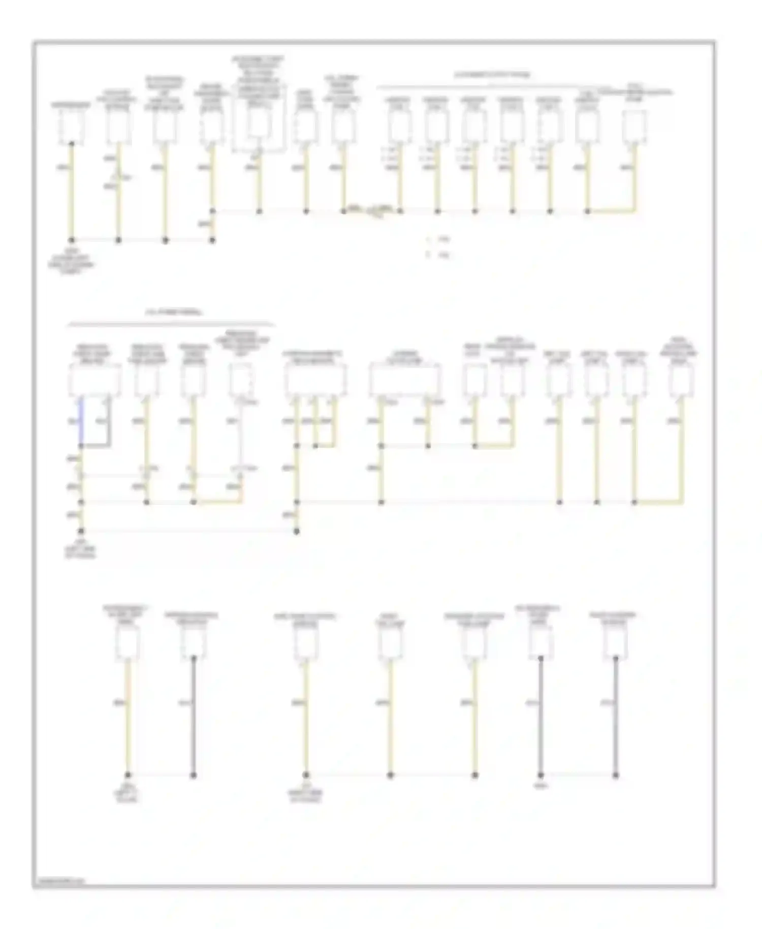 Passat Volkswagen B7 (2010-2015): Ground distribution circuit (4 of 4)