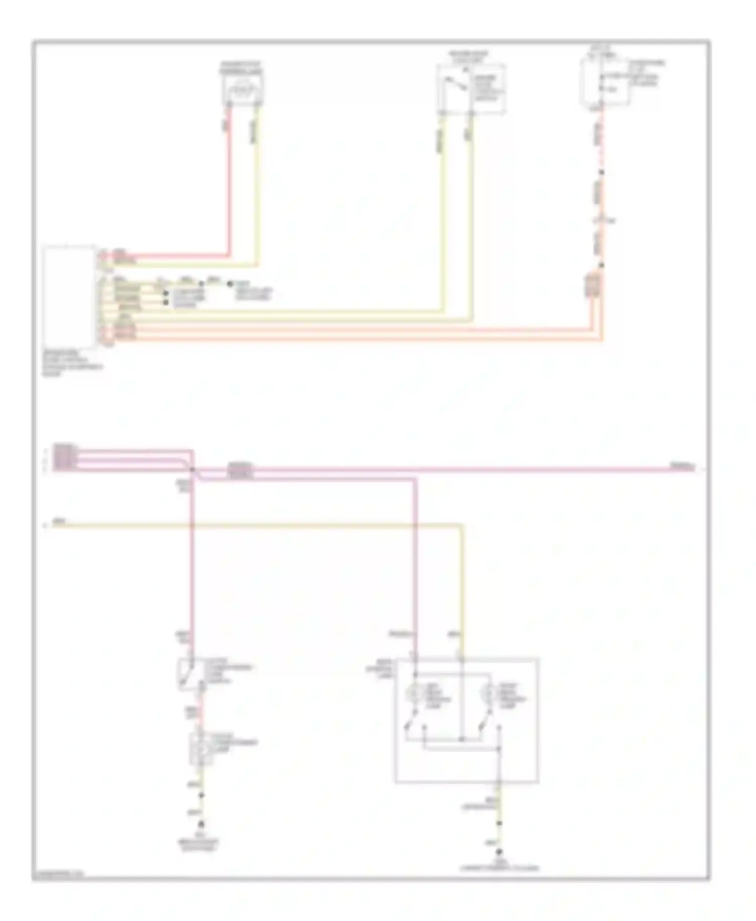 Passat Volkswagen B7 (2010-2015): Courtesy lamps circuit (2 of 3)