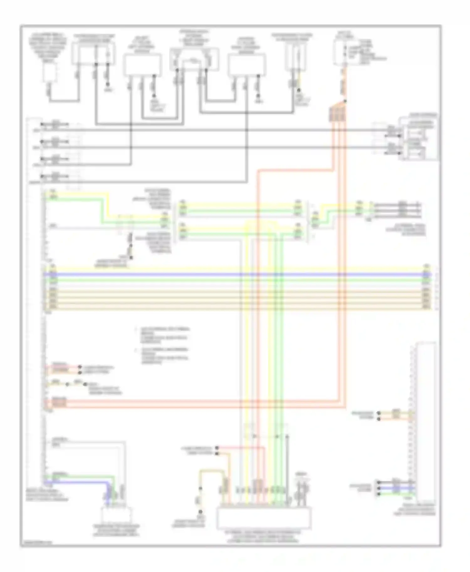 Passat Volkswagen B7 (2010-2015): Navigation circuit, with amplifier (1 of 2)