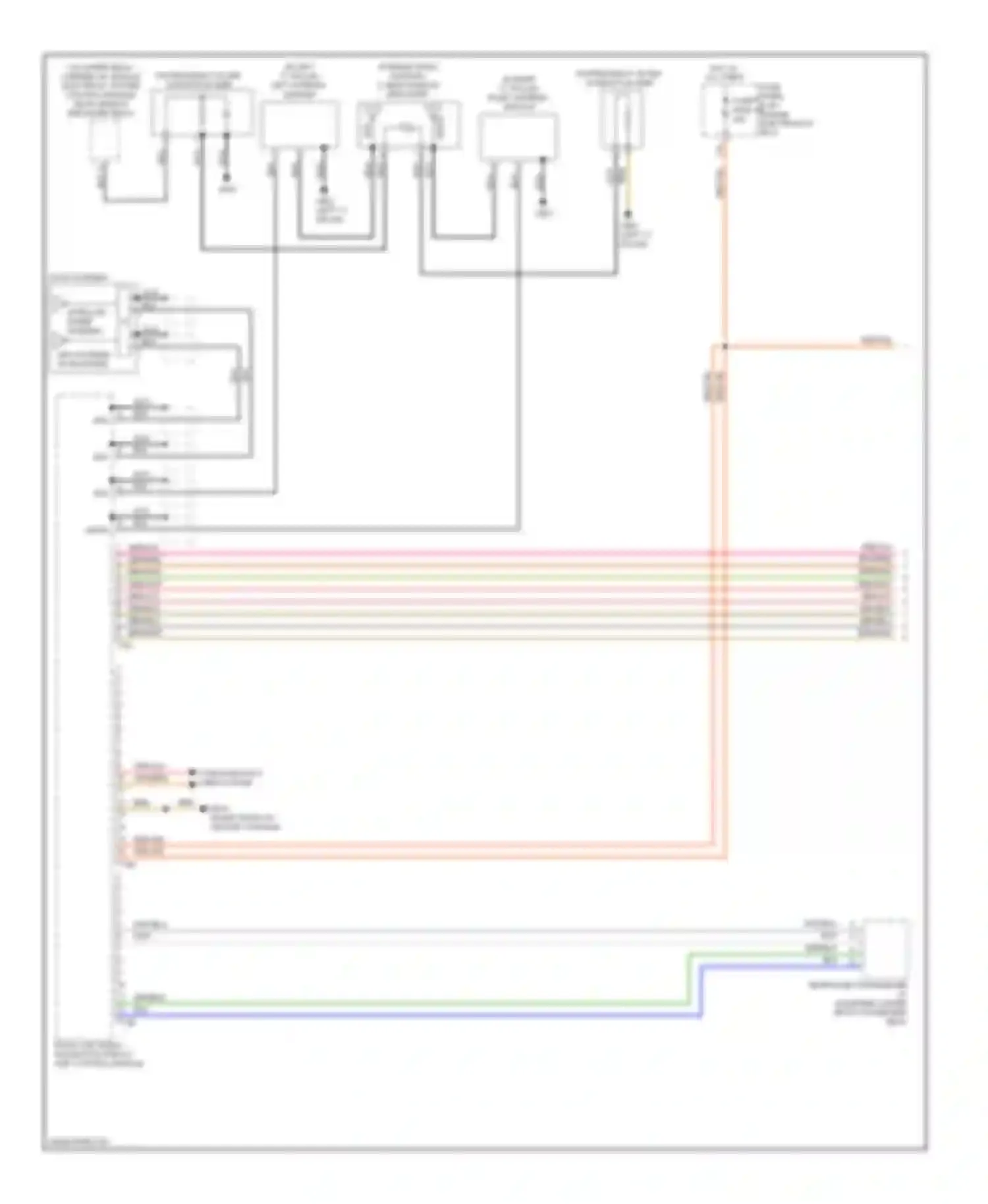 Passat Volkswagen B7 (2010-2015): Navigation circuit, without amplifier (1 of 2)