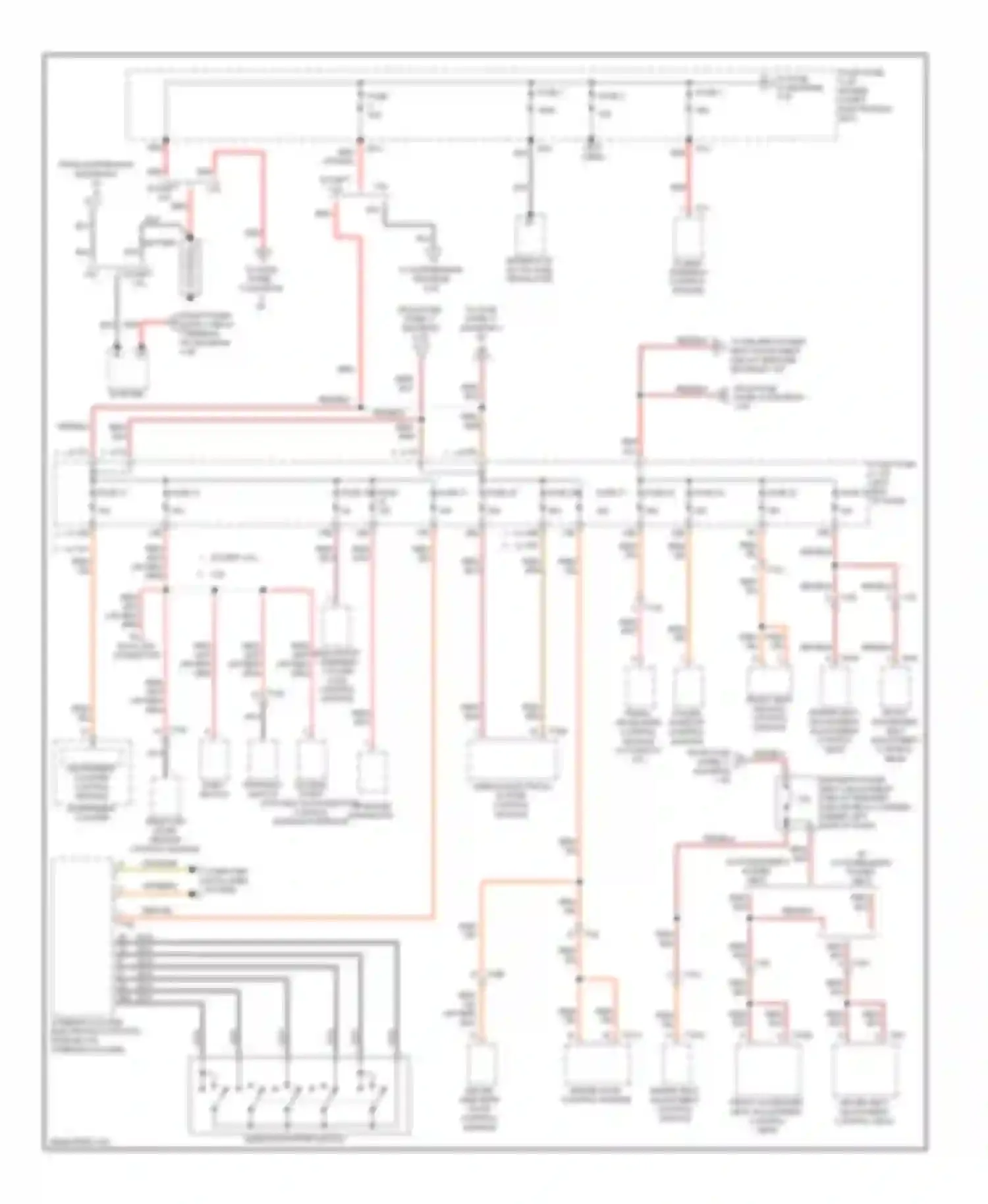 Passat Volkswagen B7 (2010-2015): Power distribution circuit (1 of 4)
