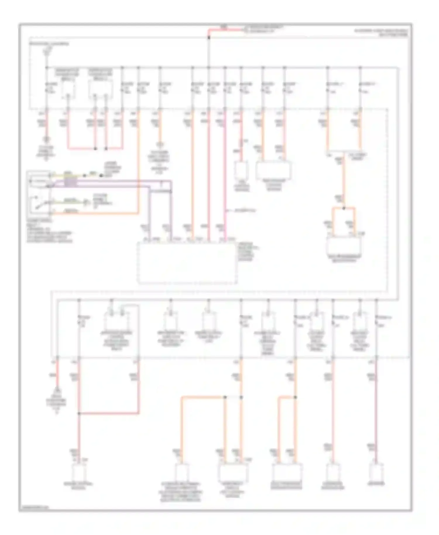 Passat Volkswagen B7 (2010-2015): Power distribution circuit (3 of 4)