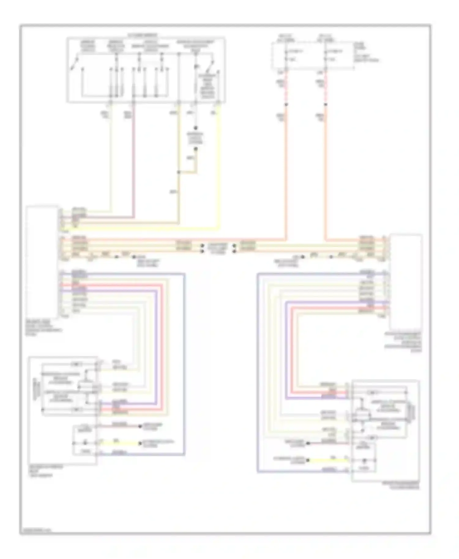 Passat Volkswagen B7 (2010-2015): Power mirrors circuit