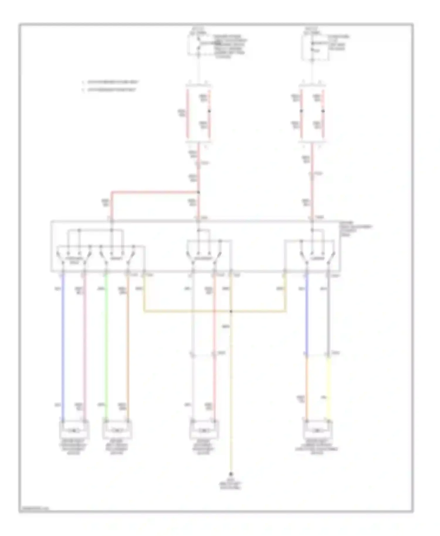 Passat Volkswagen B7 (2010-2015): Driver power seat circuit