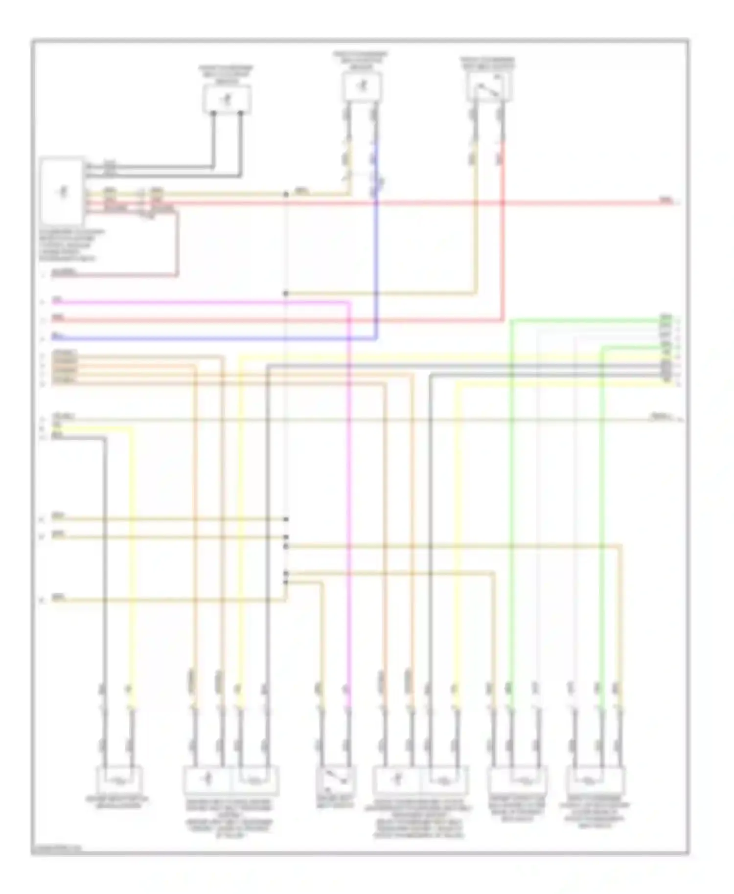 Passat Volkswagen B7 (2010-2015): Supplemental restraints circuit (2 of 3)