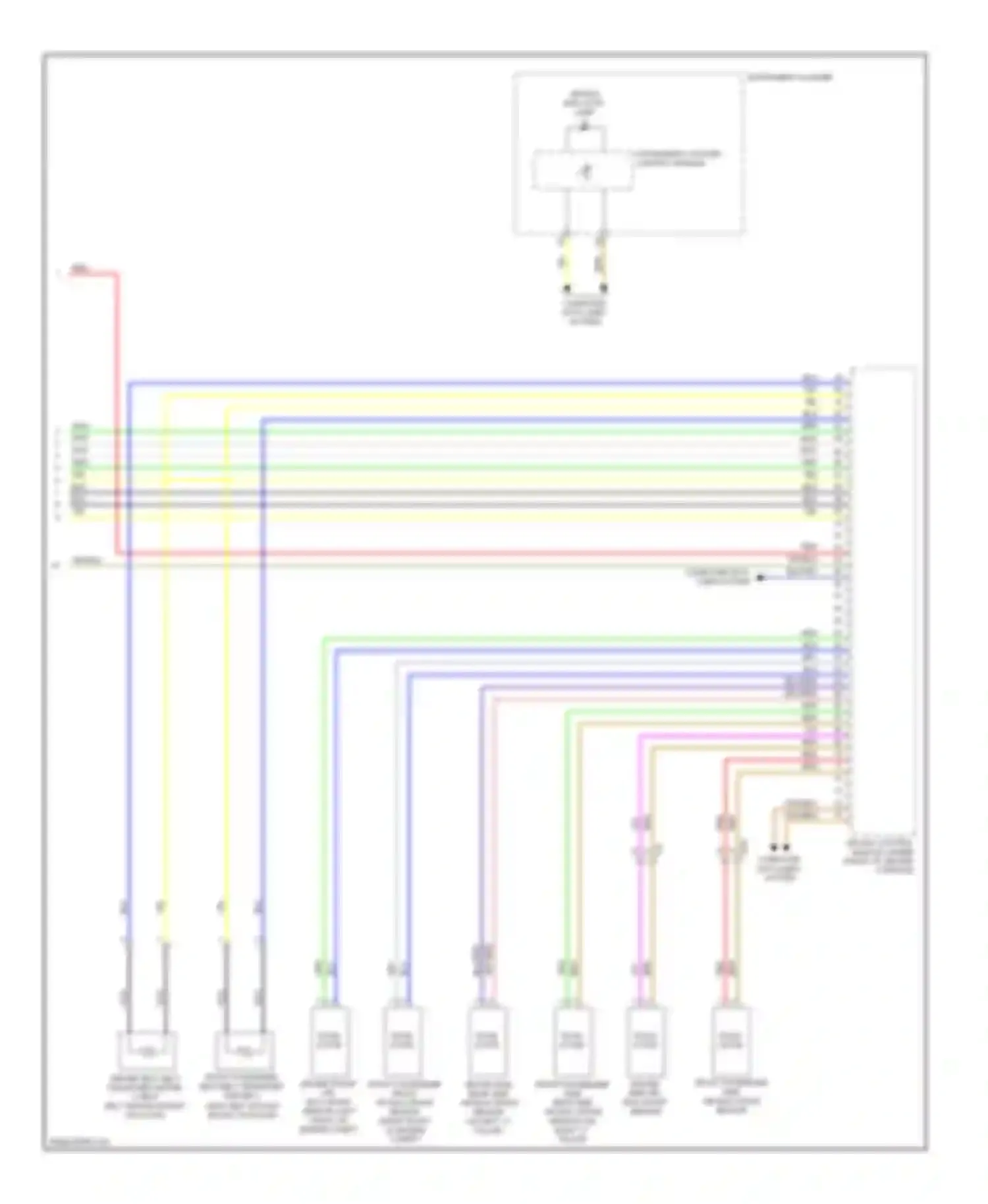 Passat Volkswagen B7 (2010-2015): Supplemental restraints circuit (3 of 3)