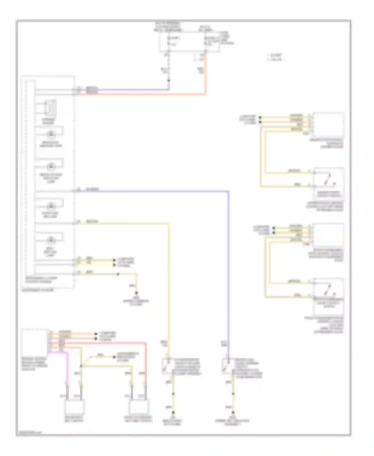 Passat Volkswagen B7 (2010-2015): Buzzer circuit